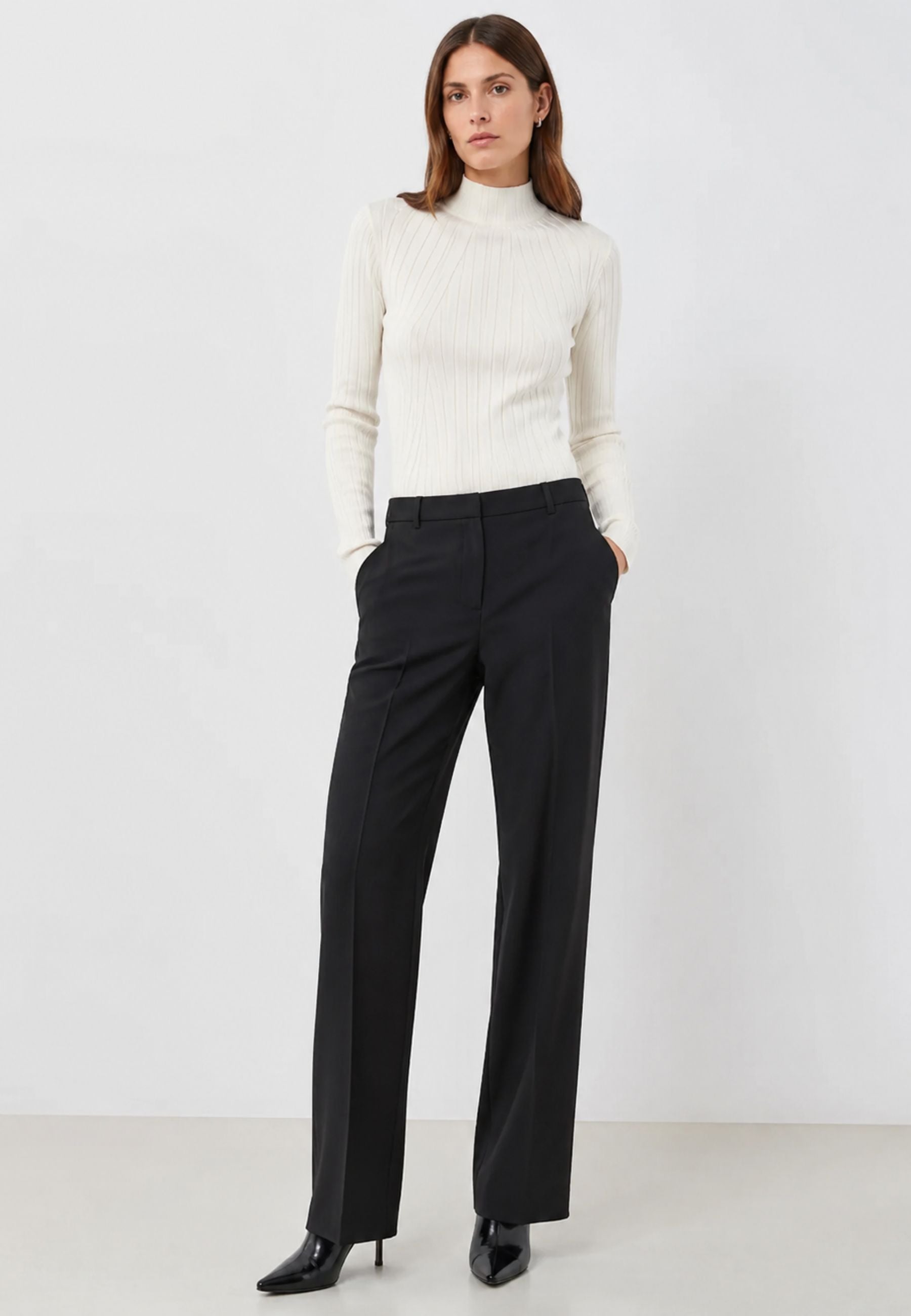 Sportmax - Pantaloni sartoriali in lana vergine stretch