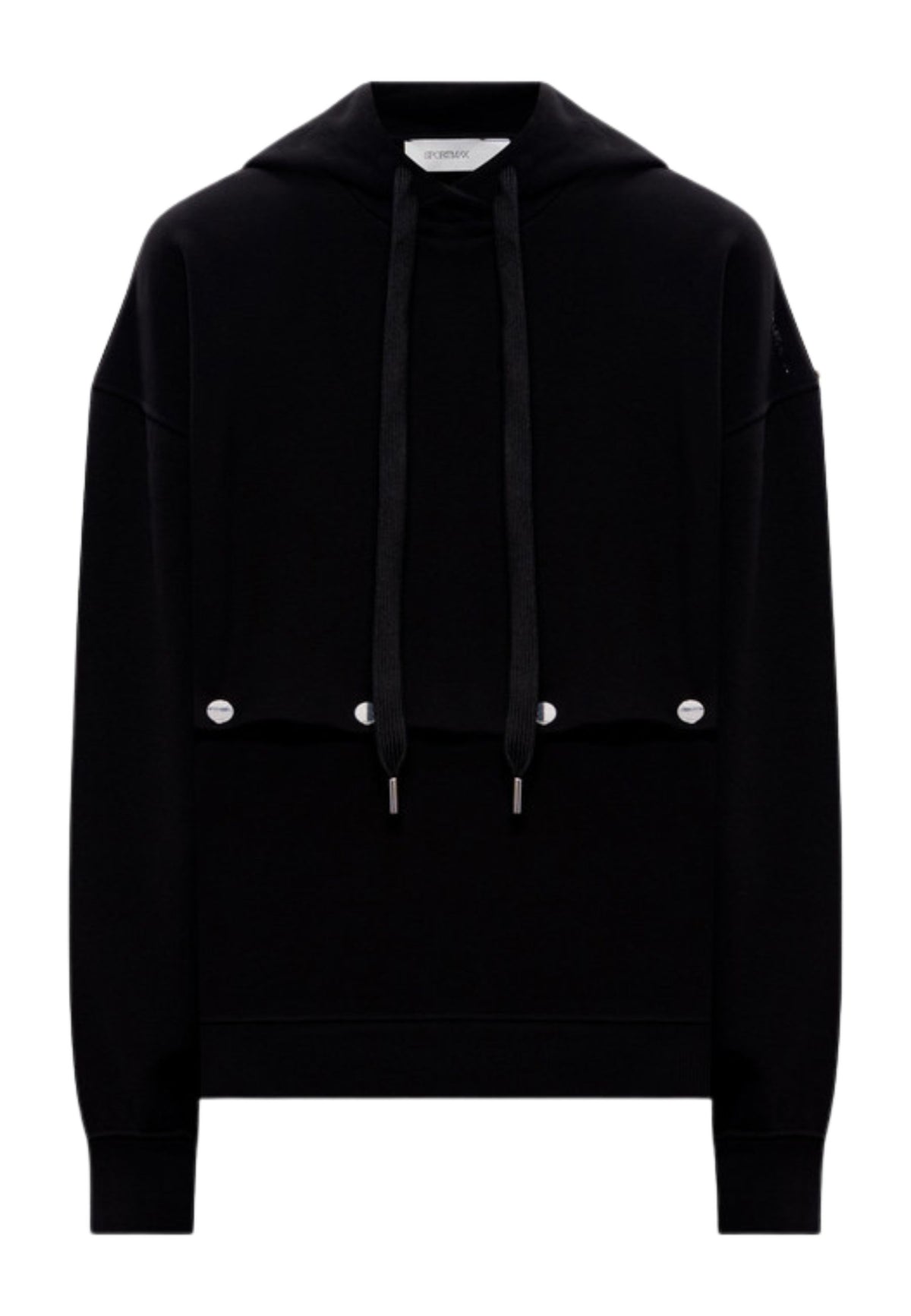 Sportmax Felpa con Cappuccio Regolabile Nera