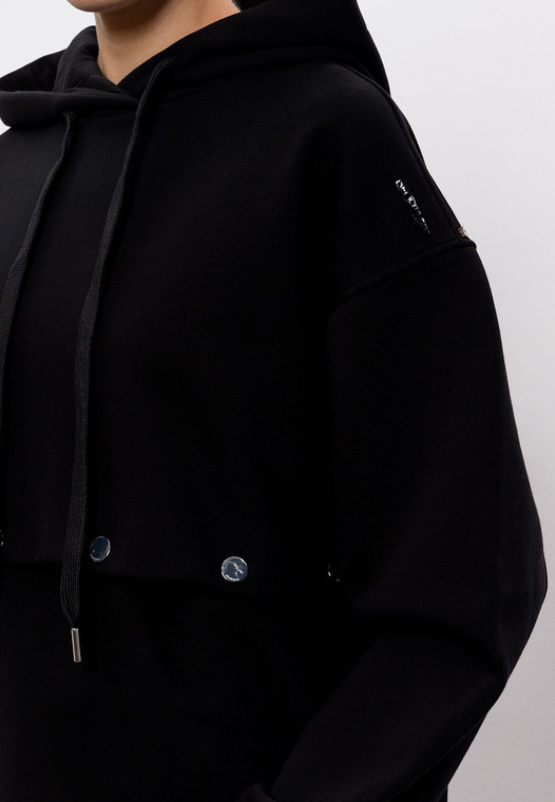 Sportmax Felpa con Cappuccio Regolabile Nera