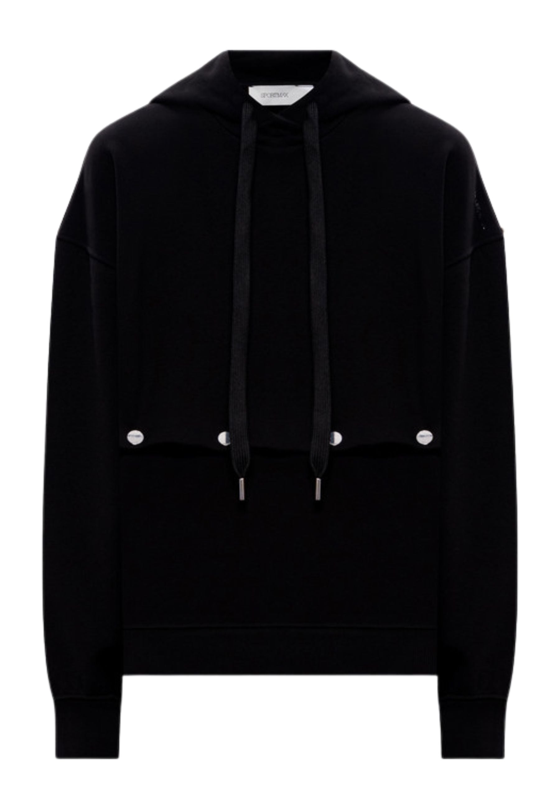 Sportmax Felpa con Cappuccio Regolabile Nera