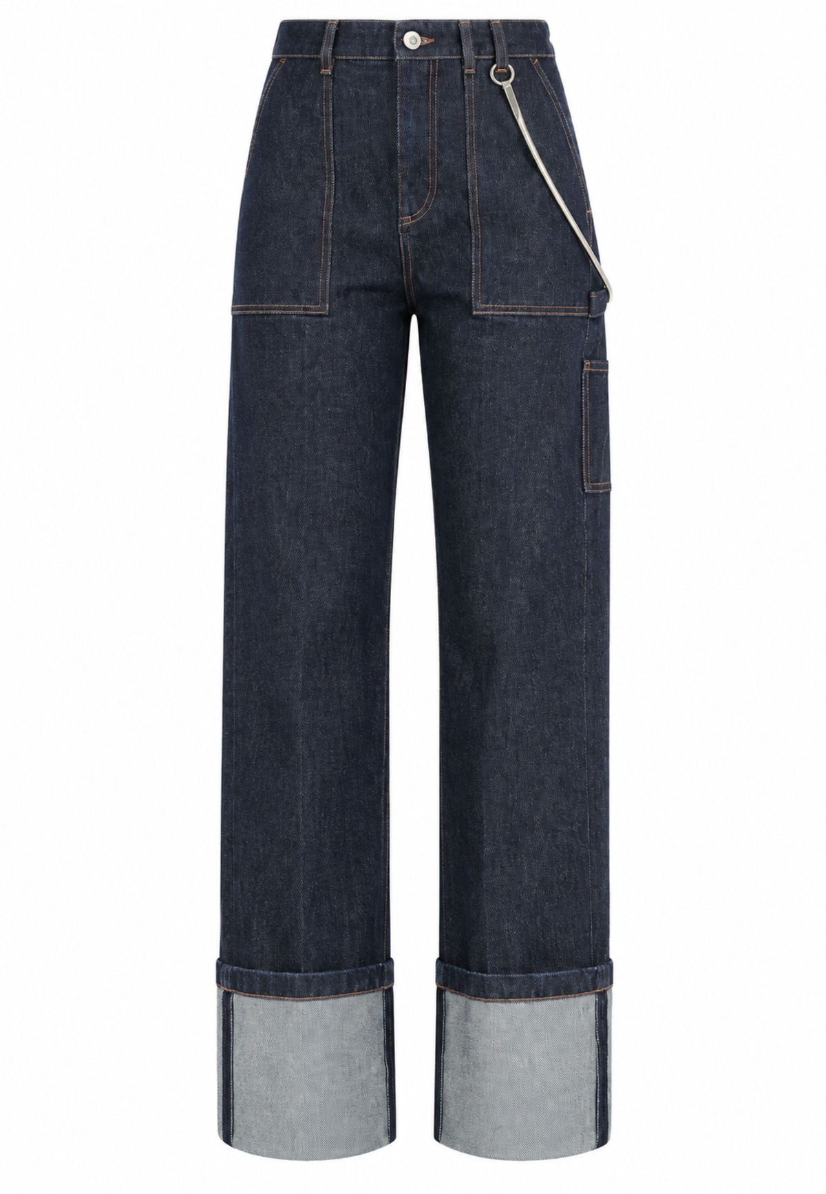 Sportmax - Jeans Spudnorata in denim blu scuro
