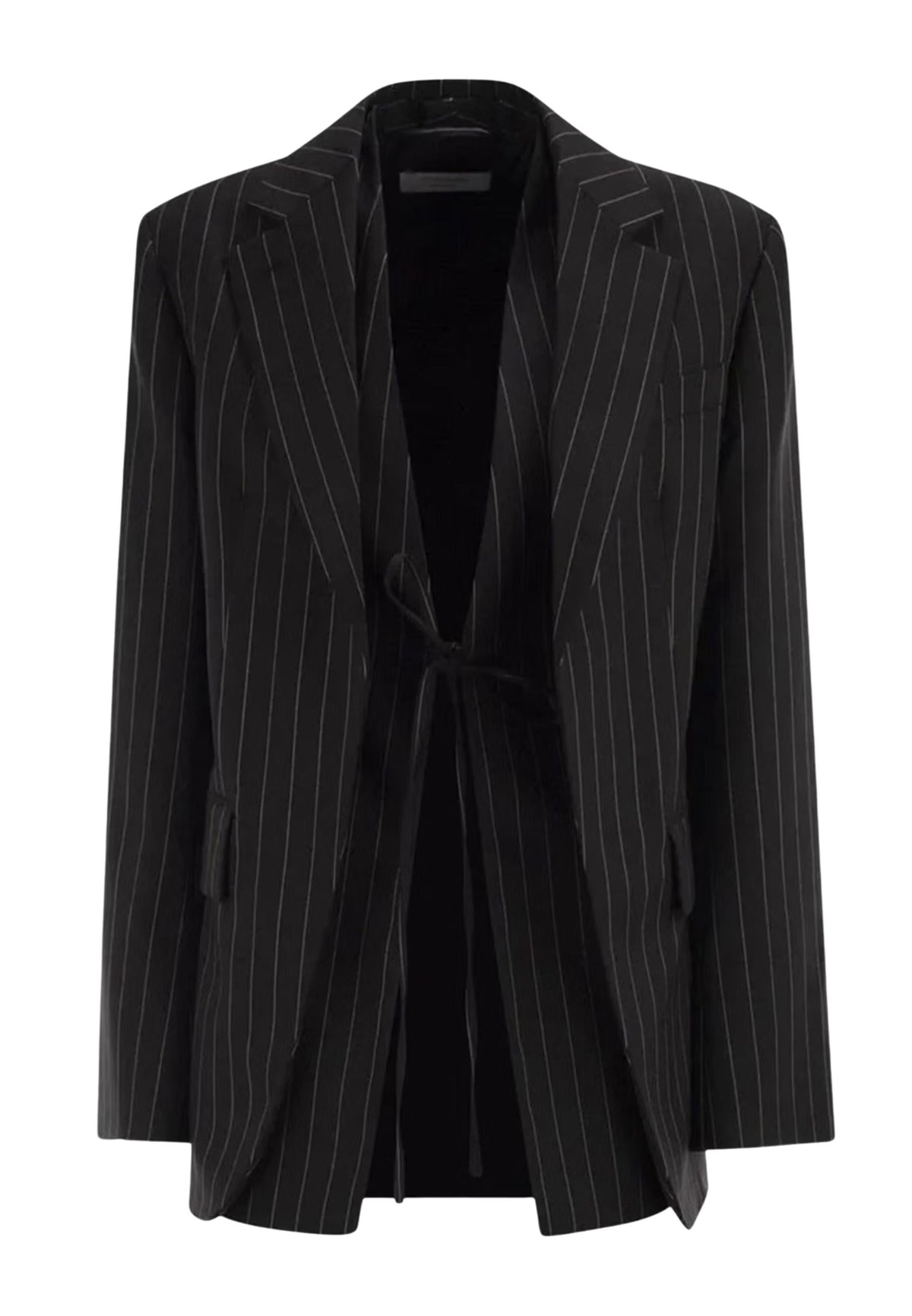 Sportmax - Giacca oversize gessata in lana