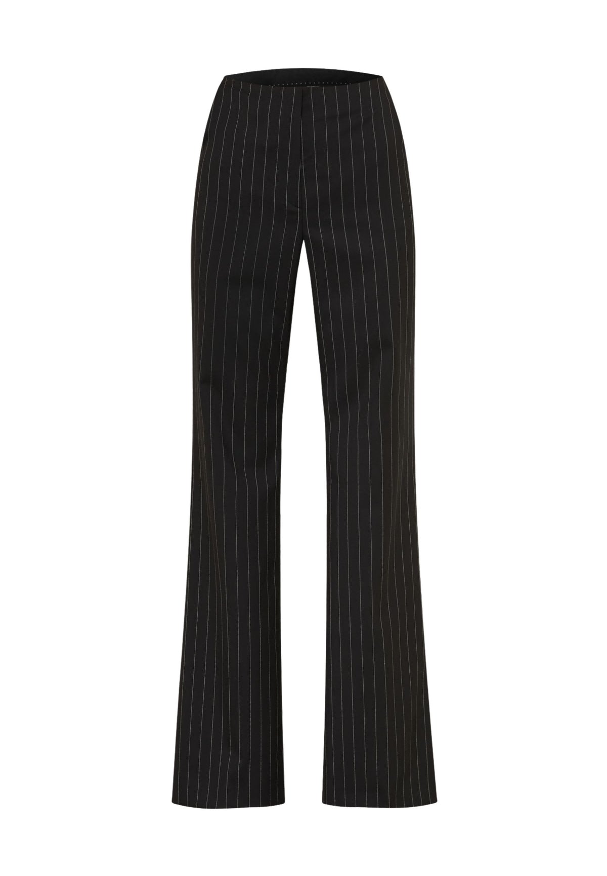 SPORTMAX - Pantalone Flare Gessato in Lana Stretch