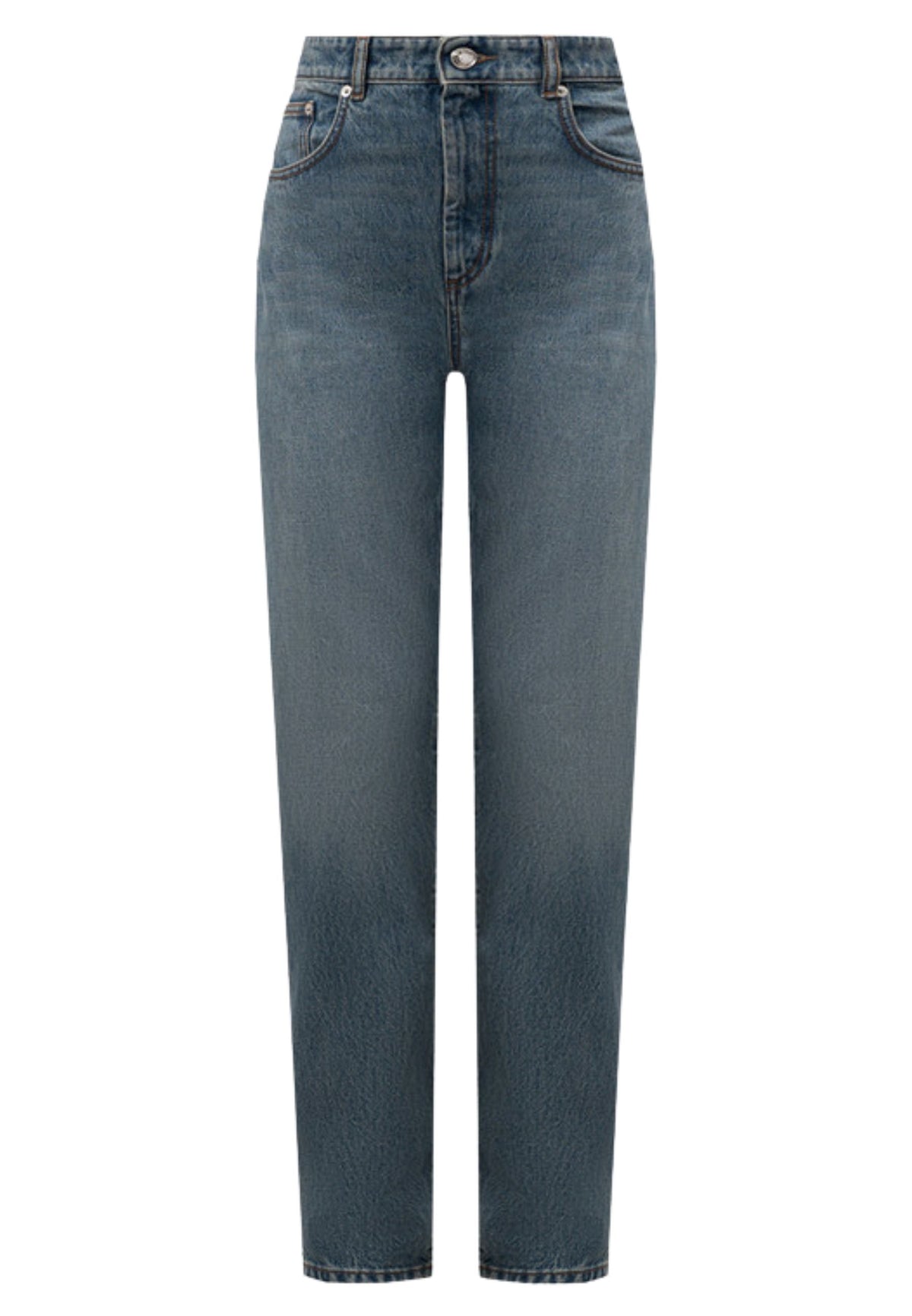 Sportmax - Jeans "Tasso" in Denim di Cotone con Effetto Invecchiato