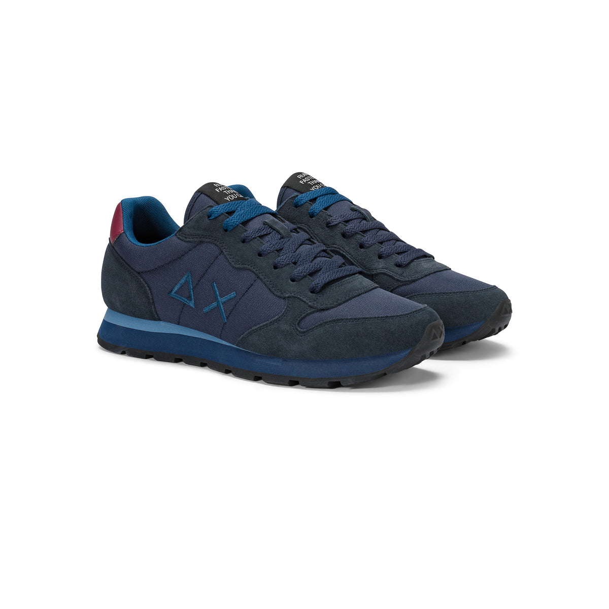 SUN68 - Sneaker Tom Uomo in Nylon e Suede