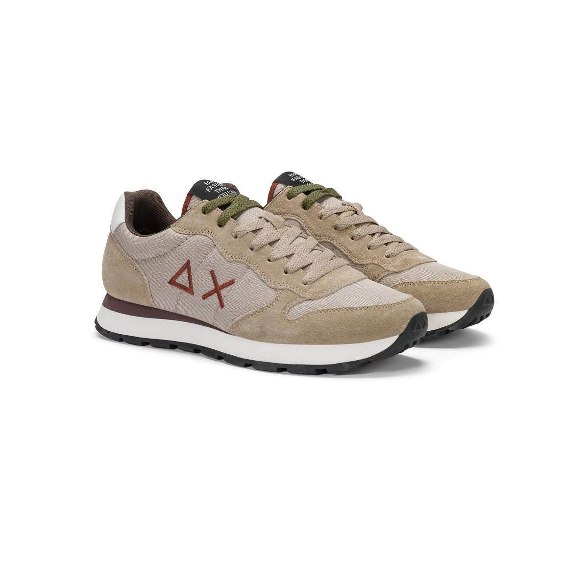SUN68 - Sneaker Tom Uomo in Nylon e Suede