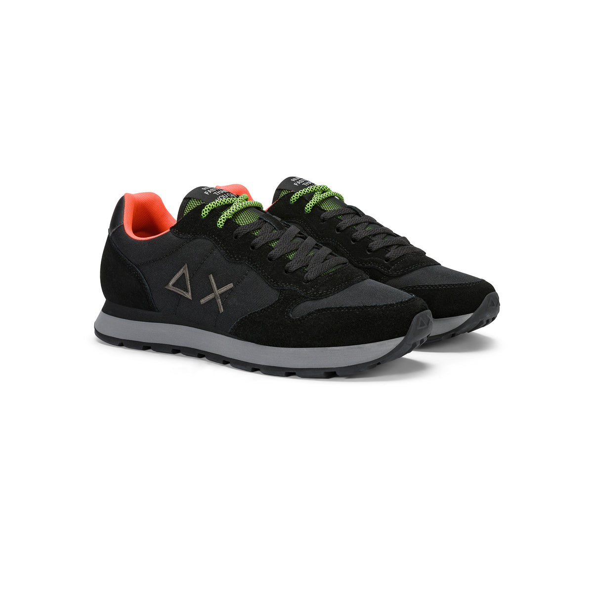 SUN68 - Sneaker Tom Fluo Uomo in Nylon e Suede
