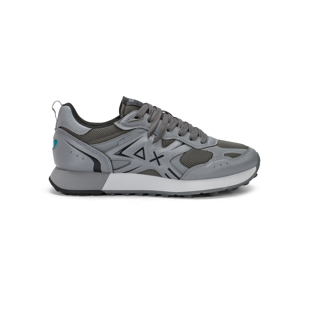 SUN68 - Sneaker Jaki 2.0 Silver Uomo in Mesh e PU
