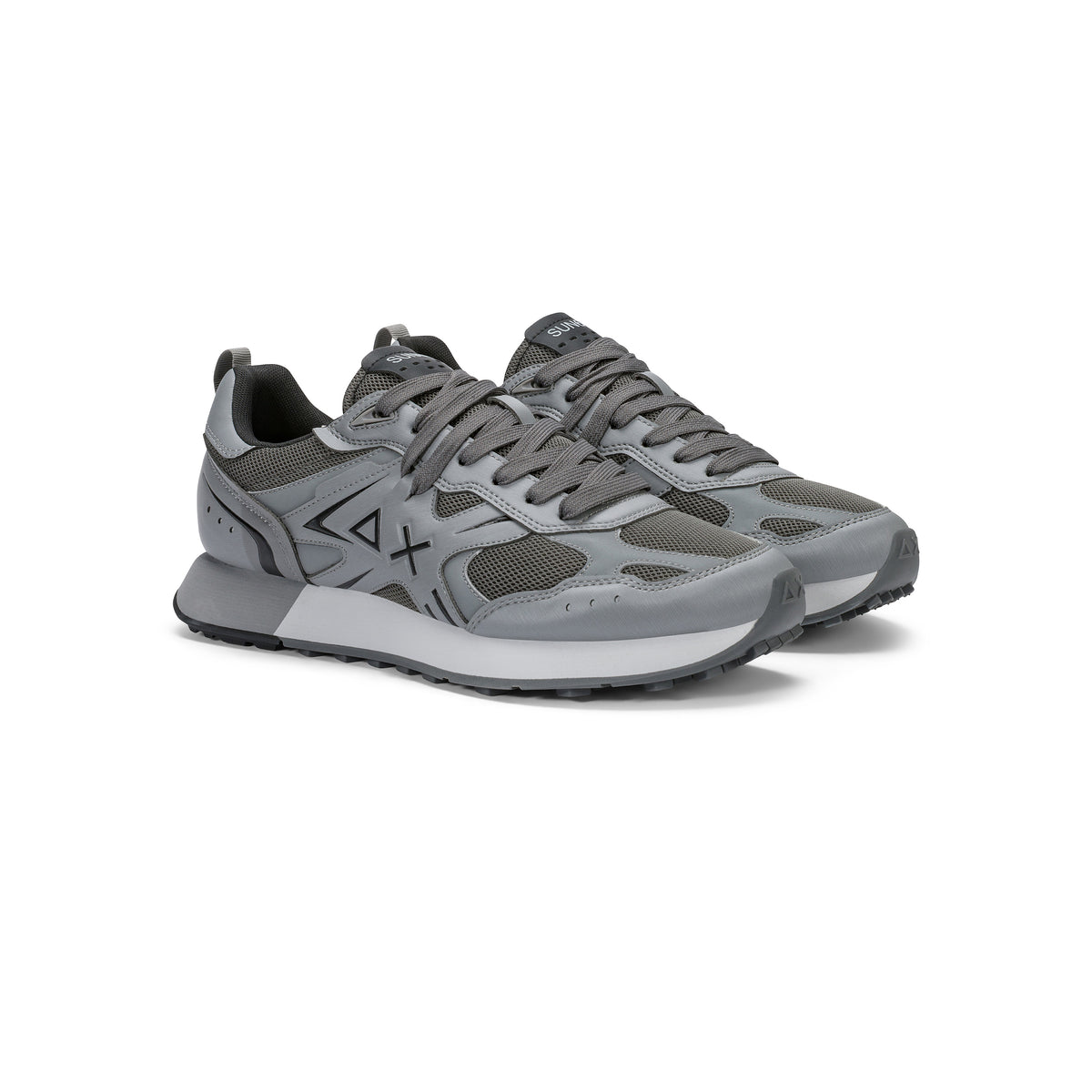 SUN68 - Sneaker Jaki 2.0 Silver Uomo in Mesh e PU