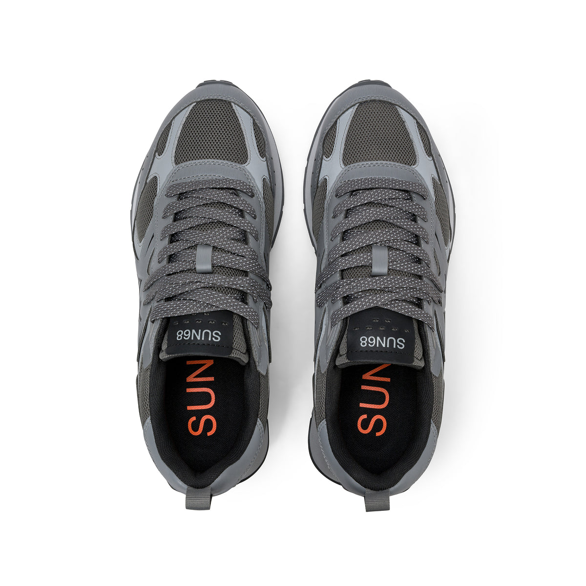 SUN68 - Sneaker Jaki 2.0 Silver Uomo in Mesh e PU