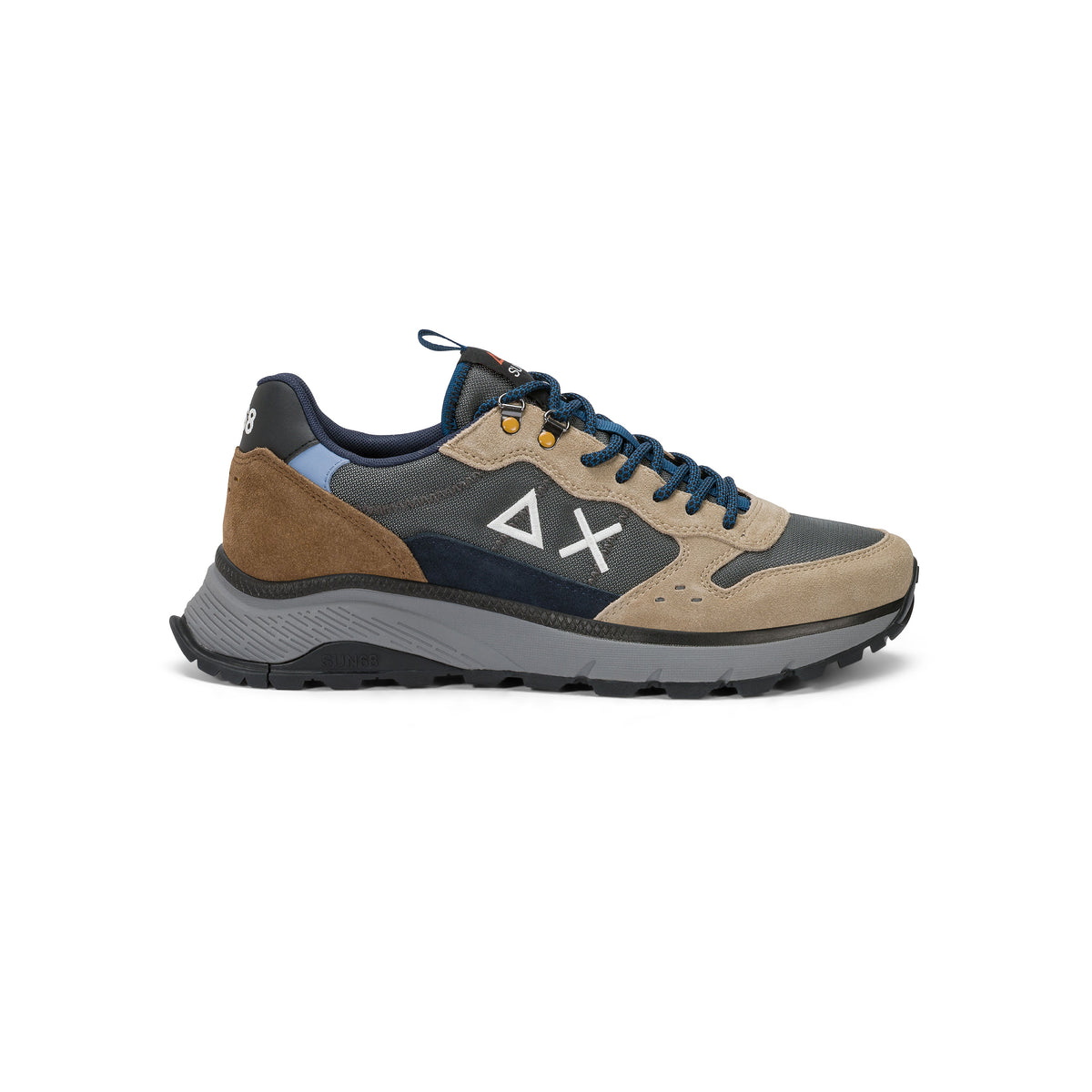 SUN68 - Sneaker Fire & Camping Uomo in Nylon e Suede
