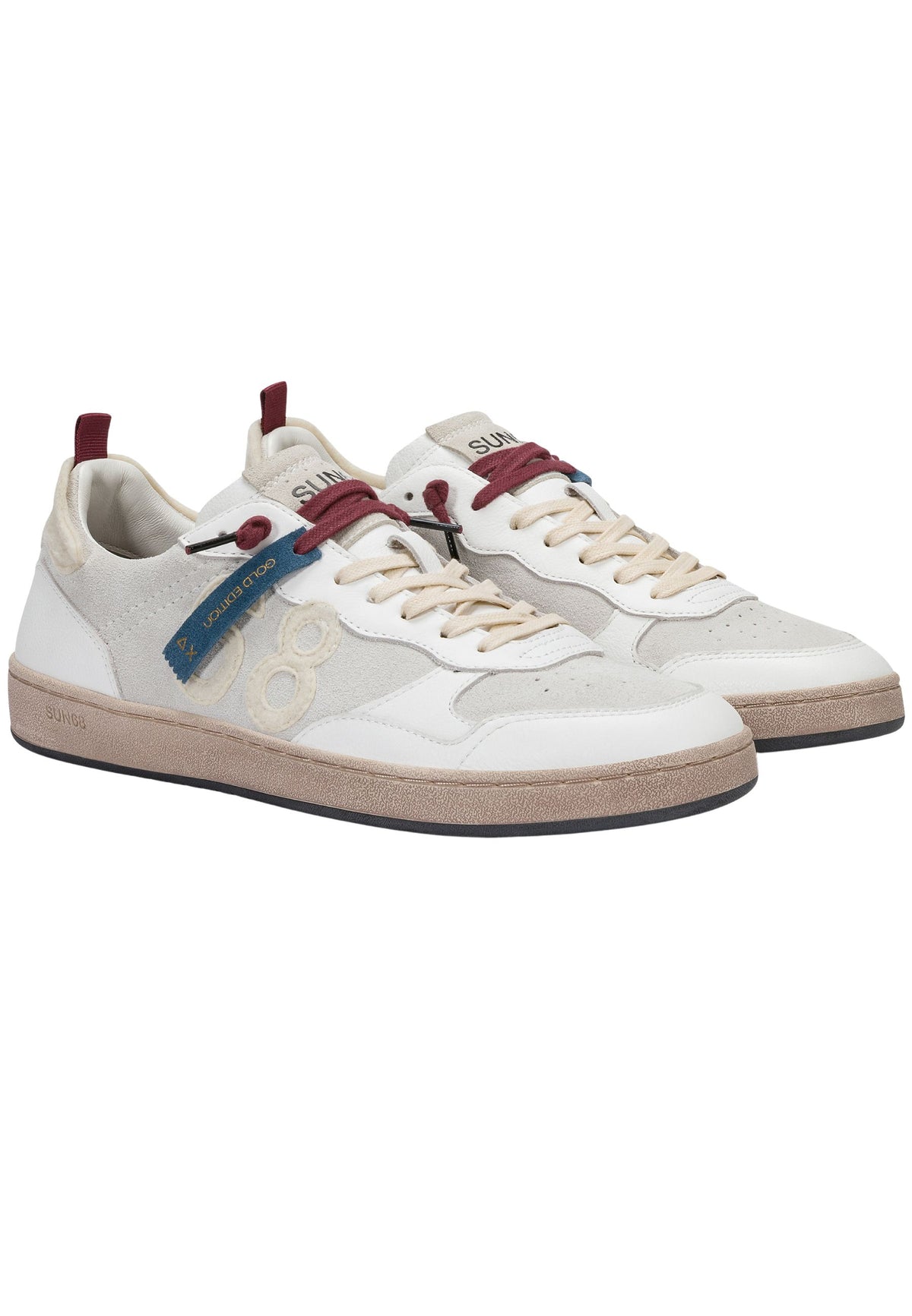 SUN68 - Sneaker Urban Basket 1968 in suede e pelle