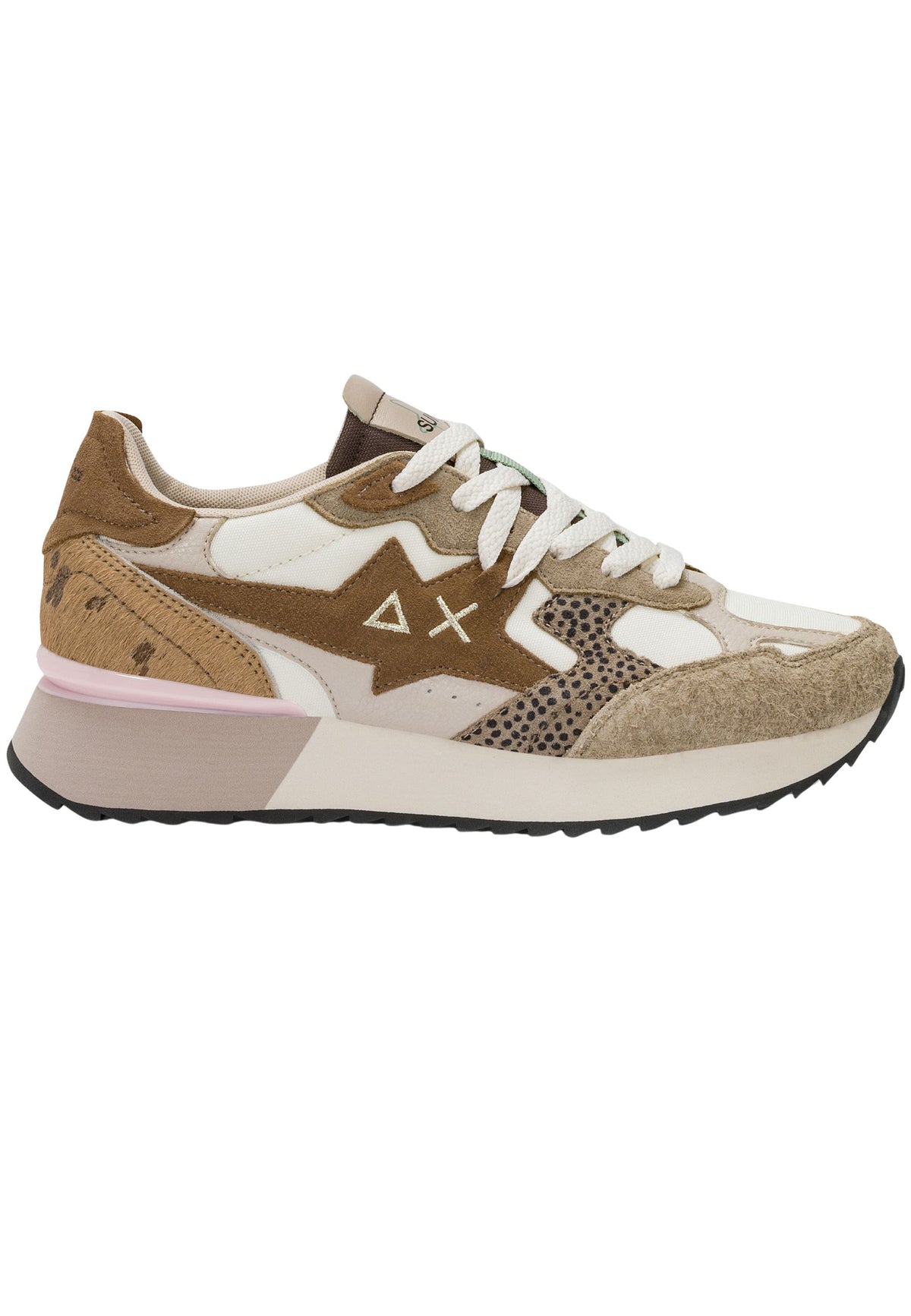 SUN68 - Sneaker Stargirl Multicolor in suede e nylon
