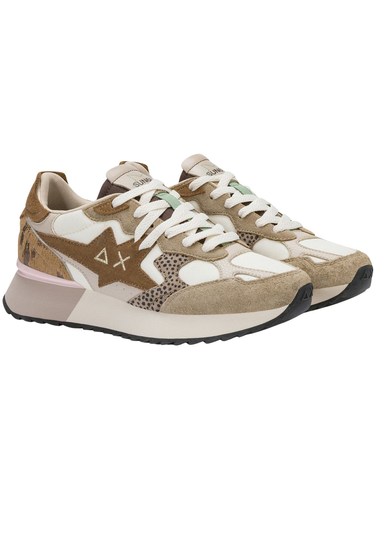 SUN68 - Sneaker Stargirl Multicolor in suede e nylon