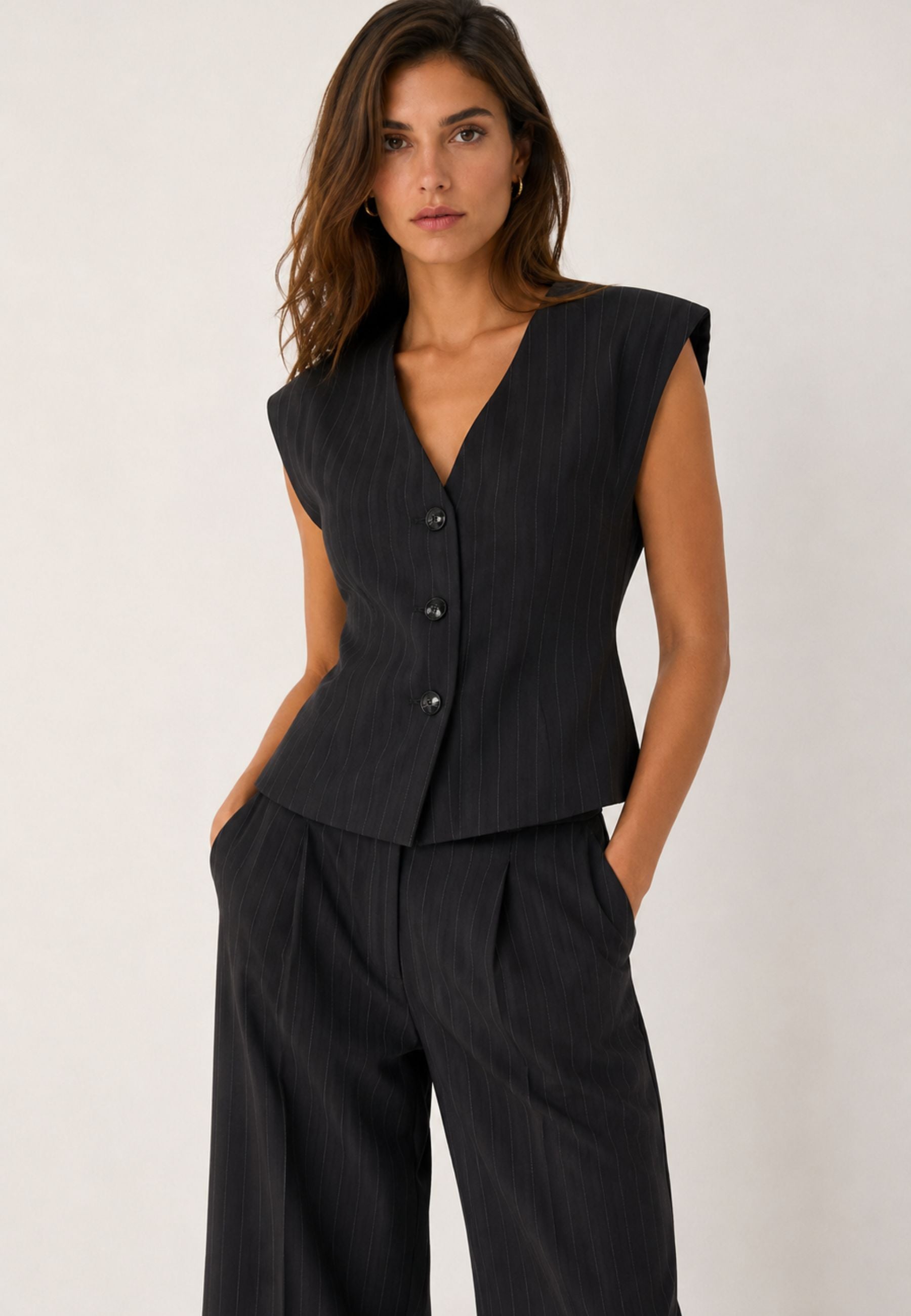 Tensione In Gilet Gessato