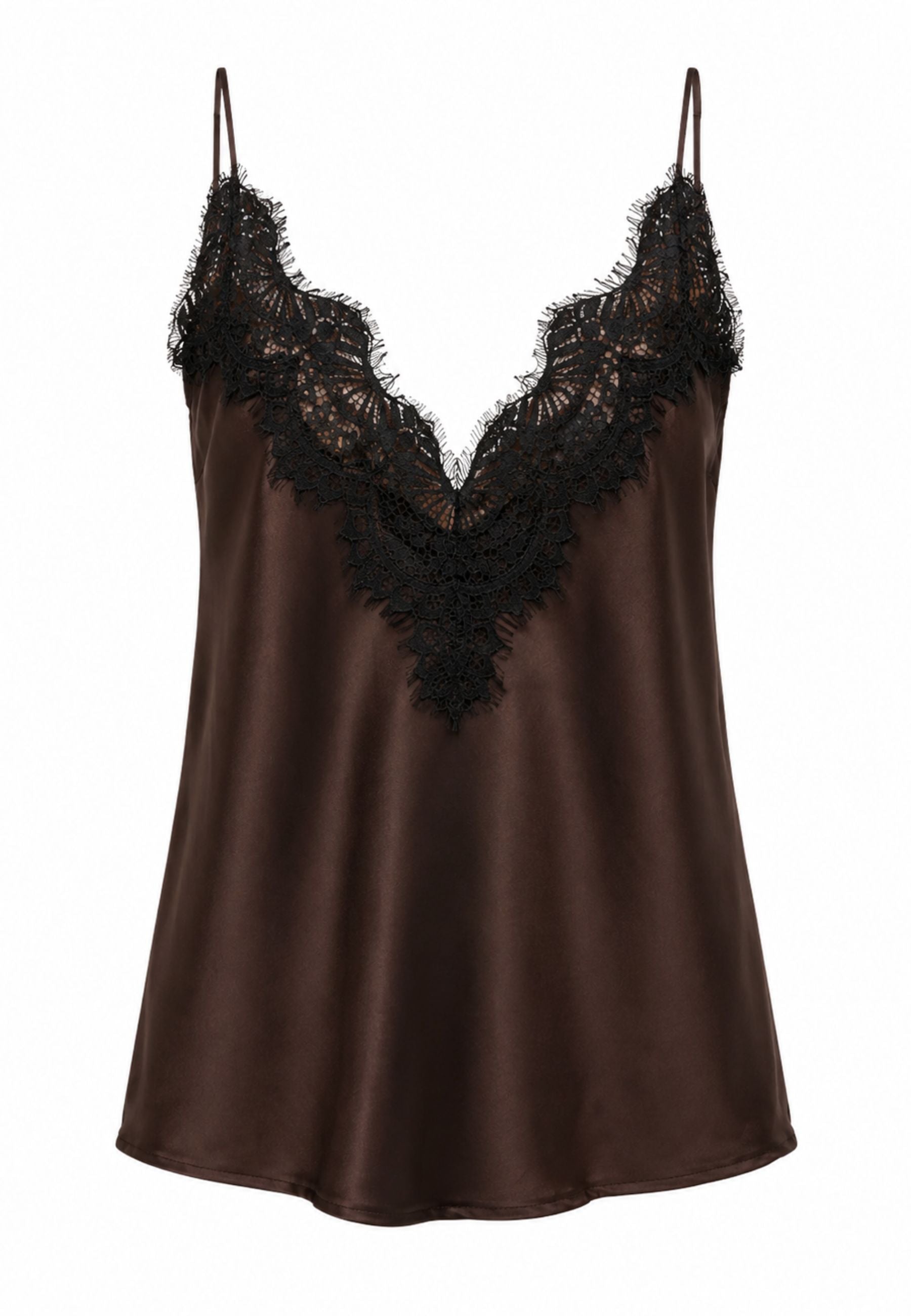 Tensione In Top Satin con Pizzo