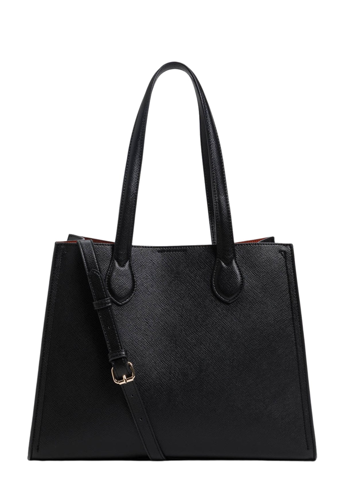 Twinset Borsa shopper in ecopelle nera