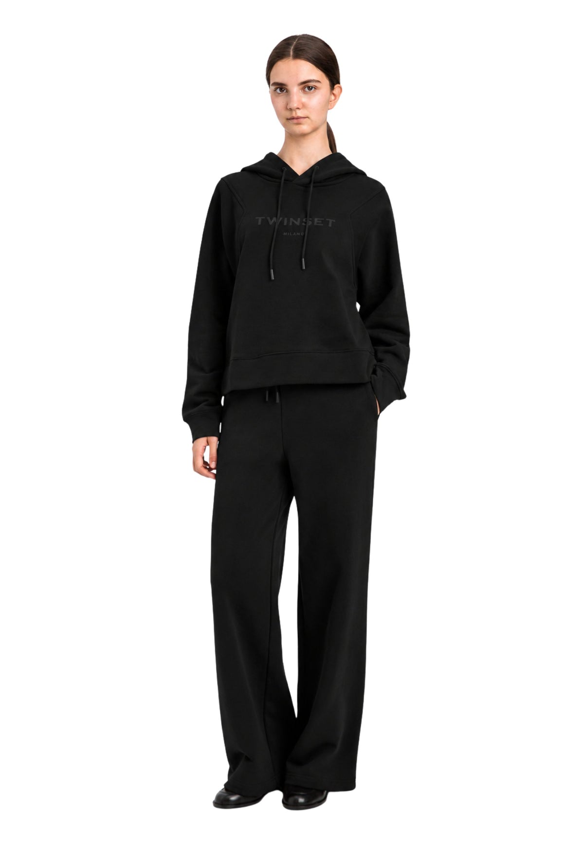 Twinset Tuta con Felpa con Cappuccio e Pantalone