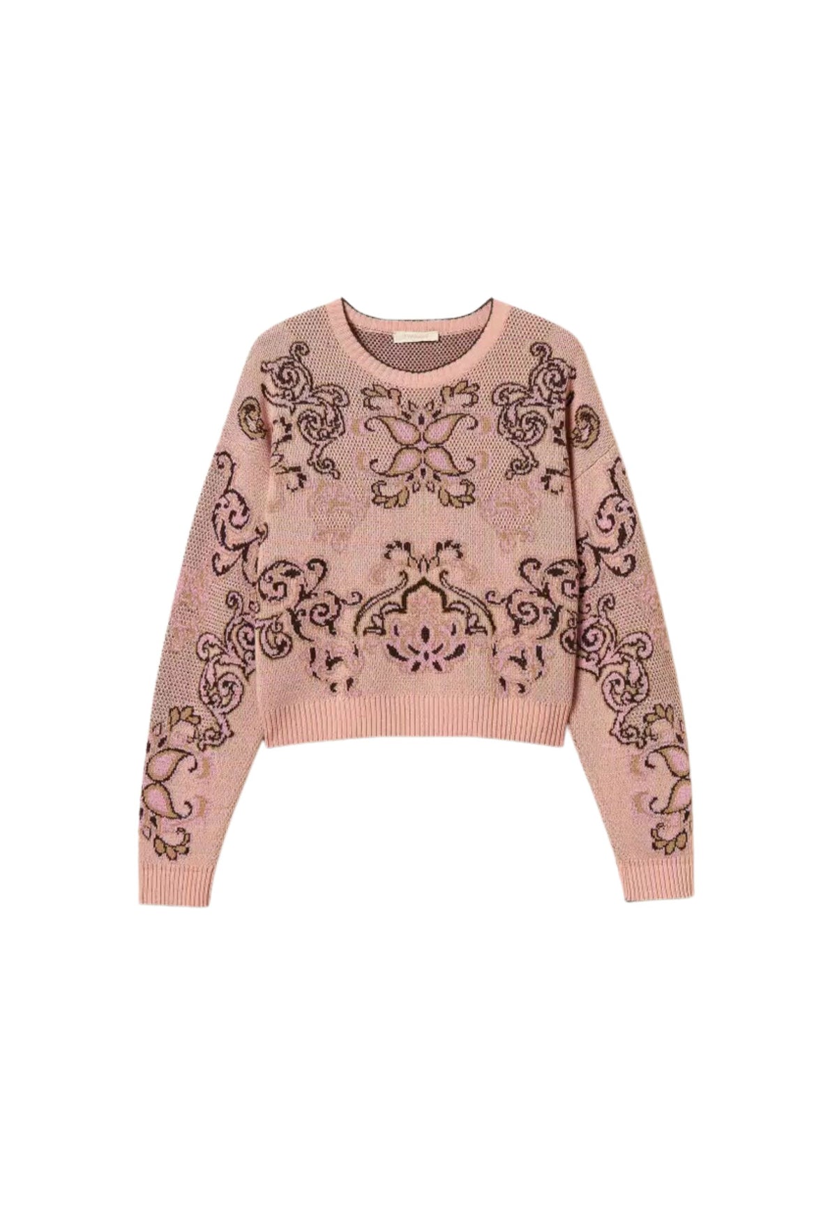 Twinset Milano - Maglia in misto lana jacquard