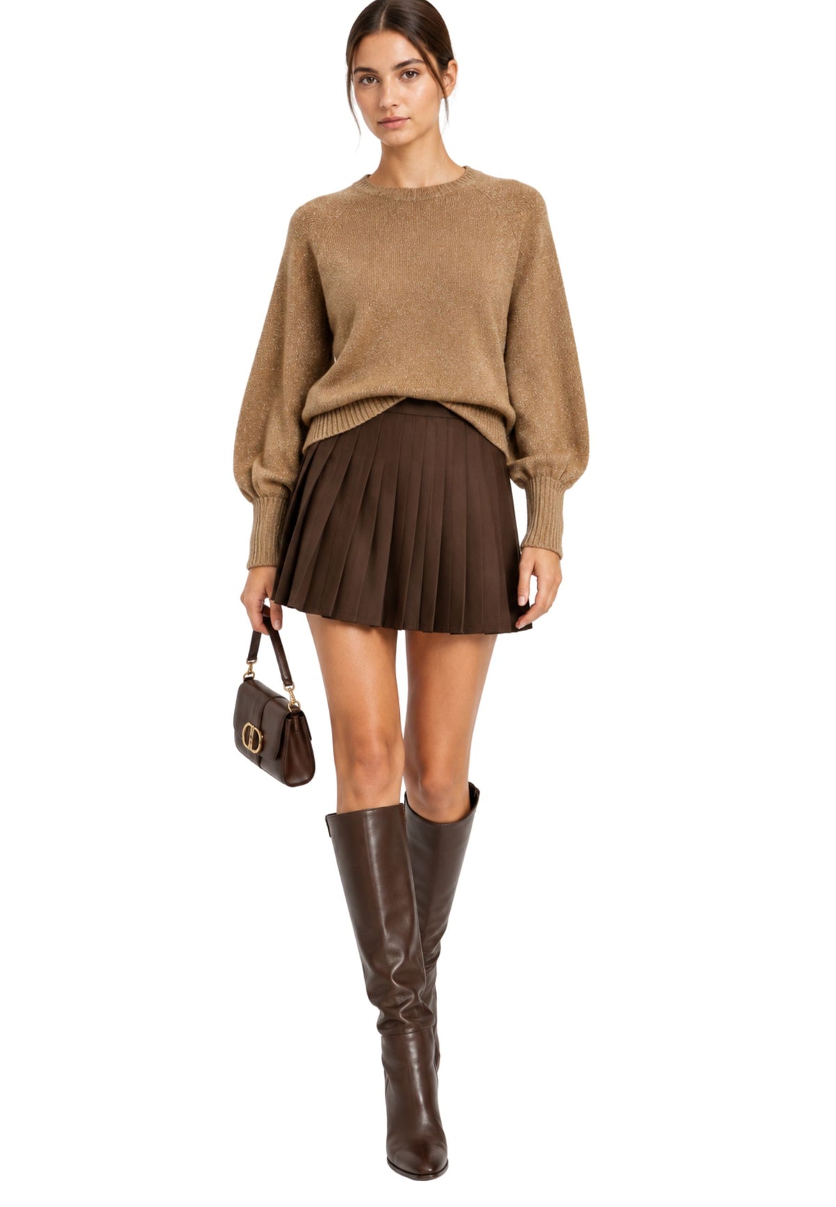 Twinset - Maglia girocollo in lana e cashmere