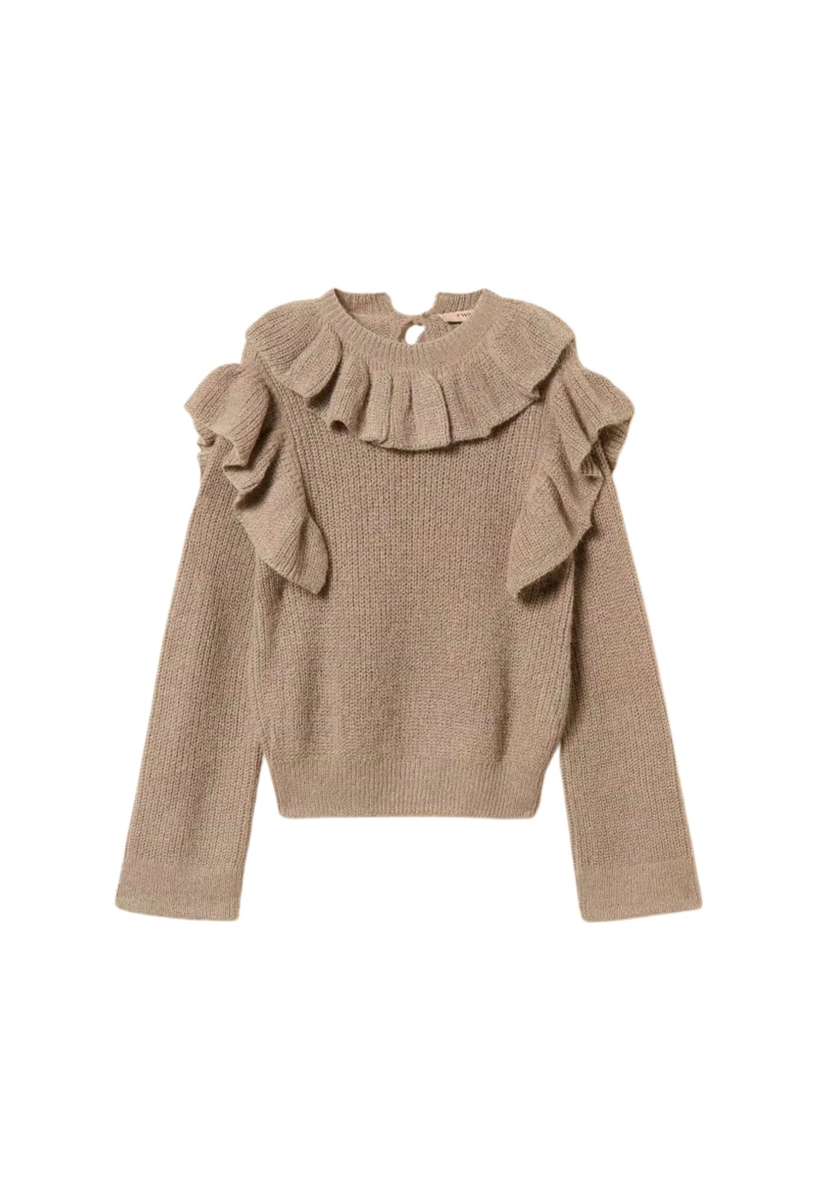 Twinset - Maglia in Filato Lurex con Volant