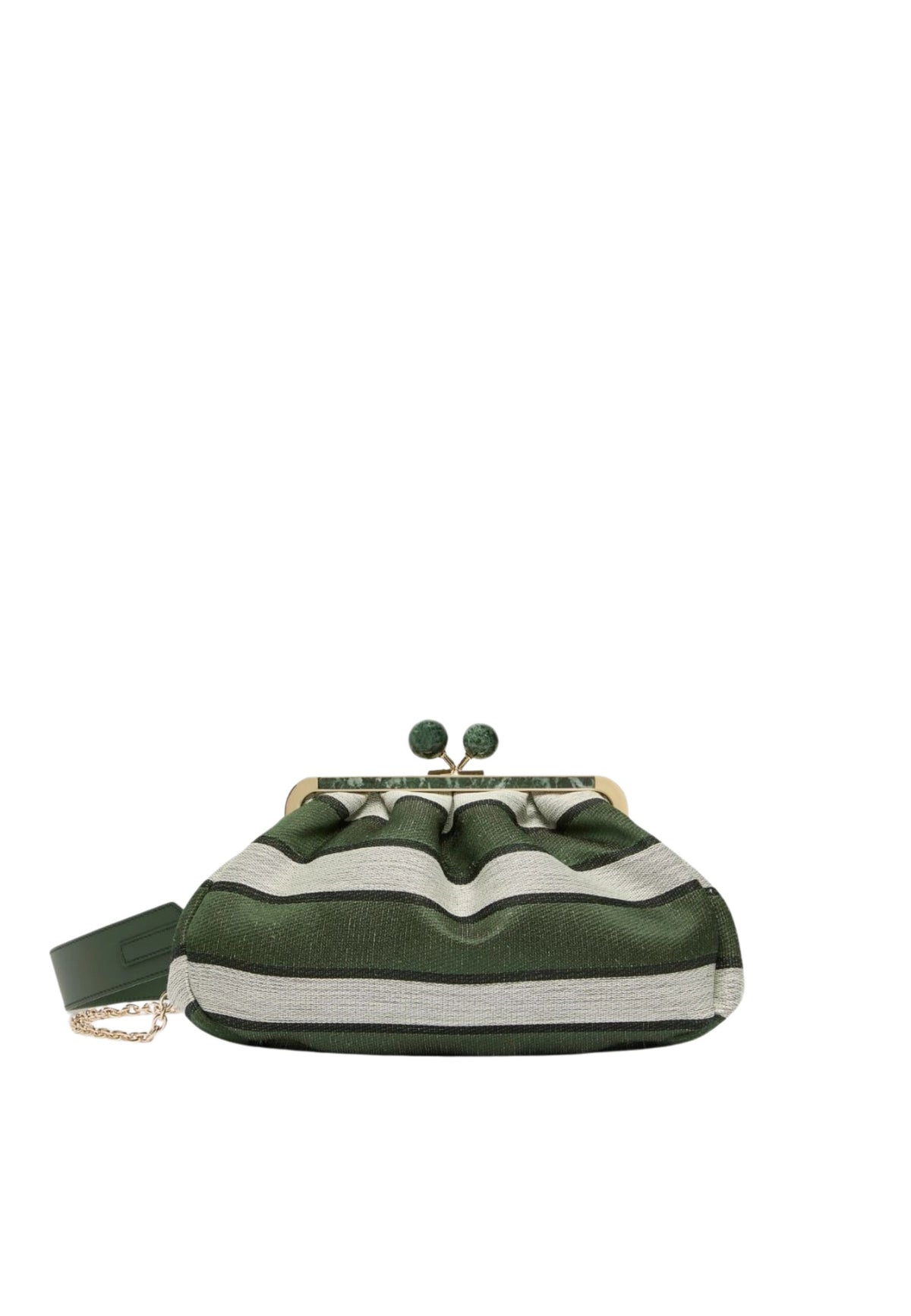 Weekend Max Mara Pasticcino Bag medium in jacquard verde salvia