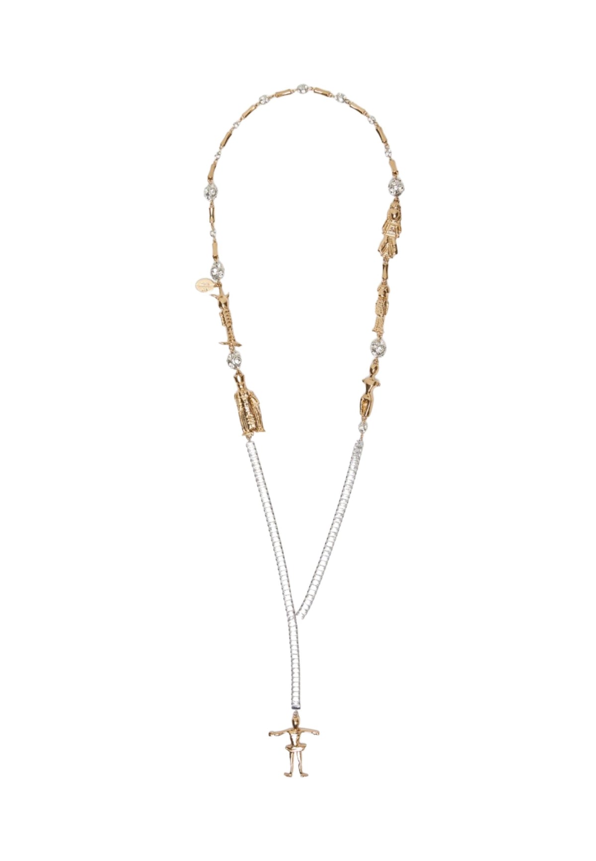 WEEKEND MAX MARA - Collana lunga con charm e cristalli