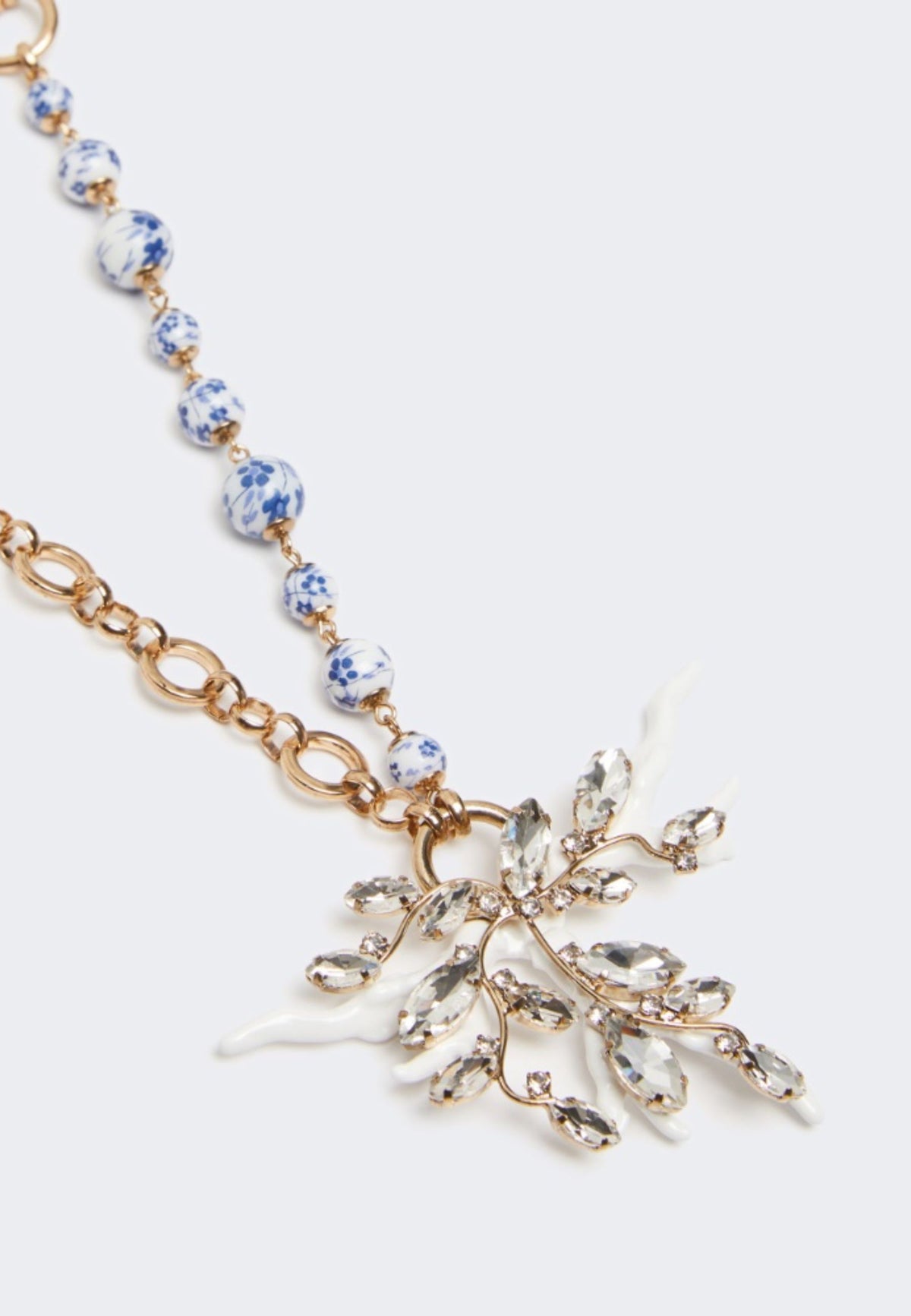 WEEKEND MAX MARA - Collana lunga con cristalli e pendente
