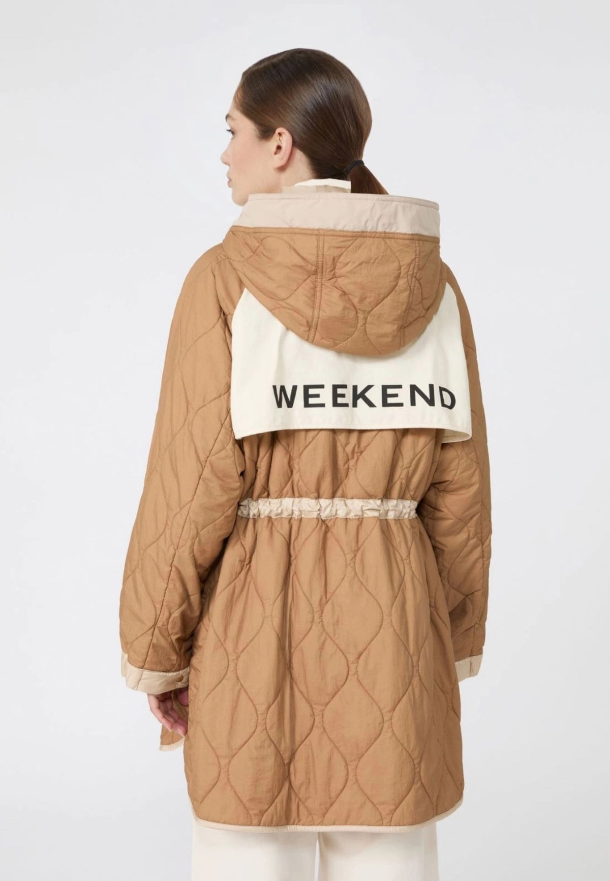 Parka reversibile Weekend Max Mara color sabbia