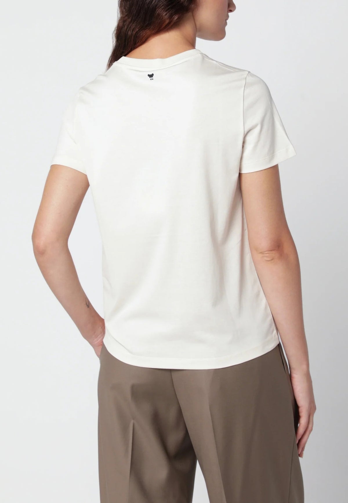 Weekend Max Mara - T-shirt in cotone con stampa - Bianco