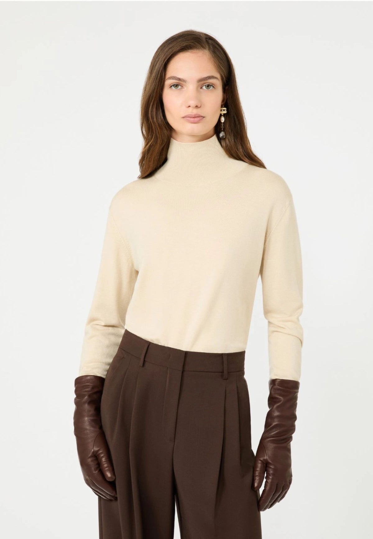Weekend Max Mara - Maglia Dolcevita in Seta e Lana