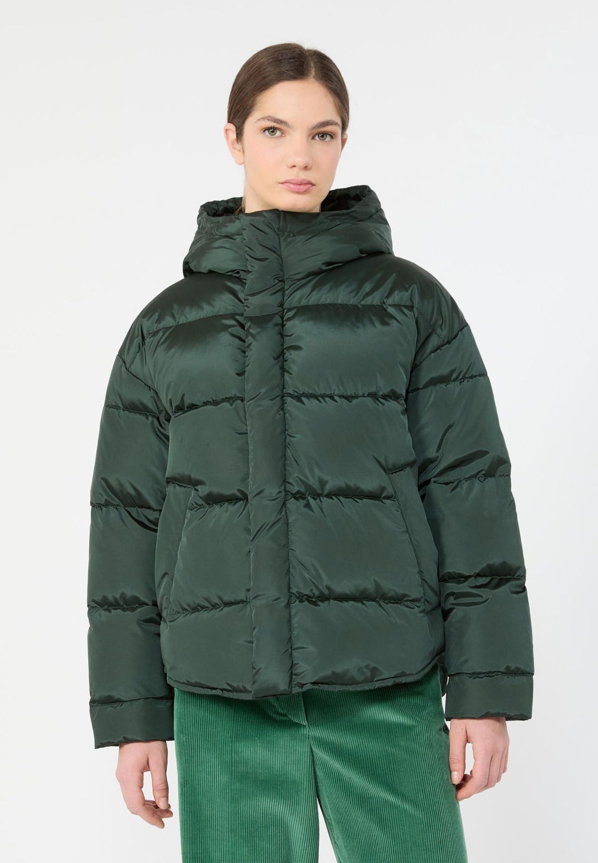 Weekend Max Mara - Piumino Corto Antigoccia con Cappuccio