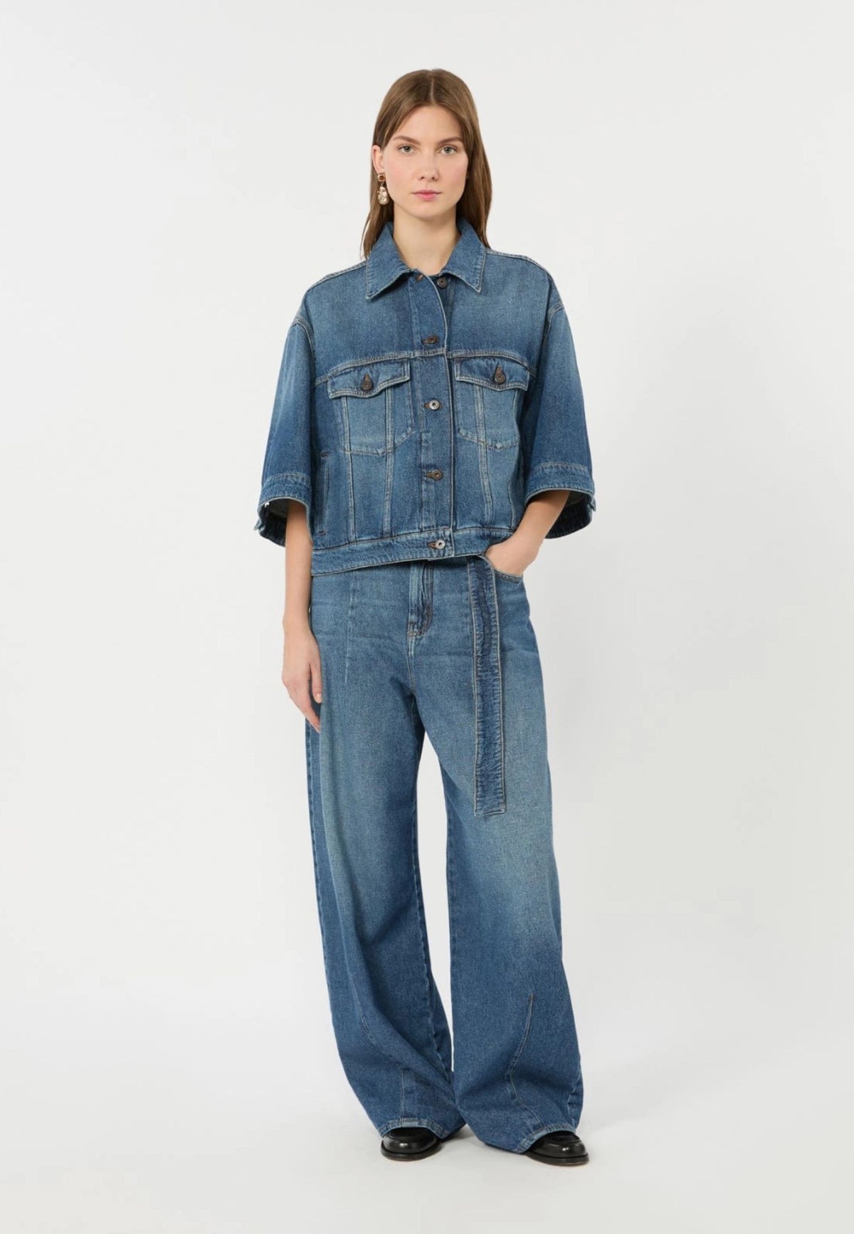 Weekend Max Mara - Jeans Barrel Leg con Cintura