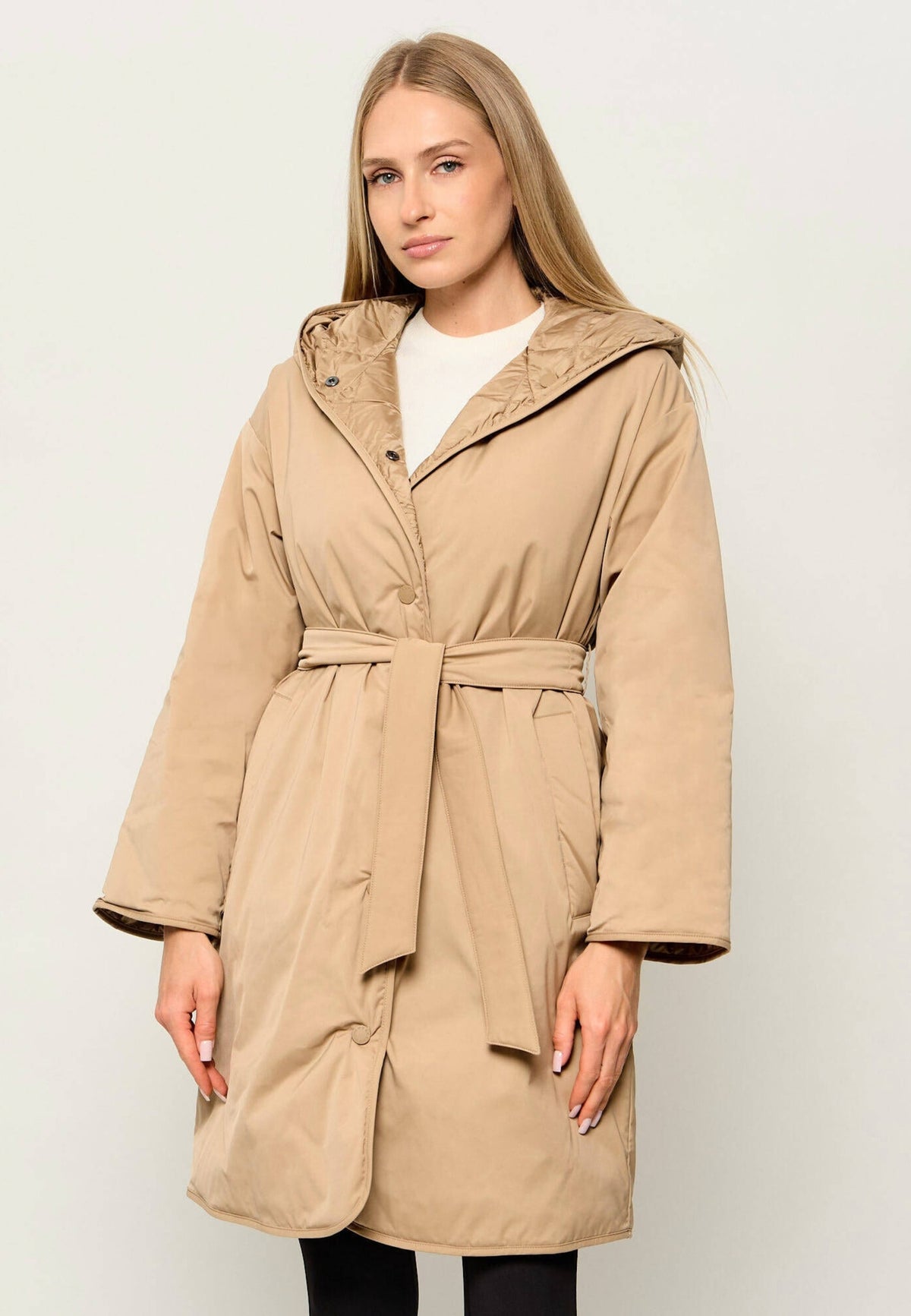 Weekend Max Mara - Piumino reversibile in twill tecnico - Cammello