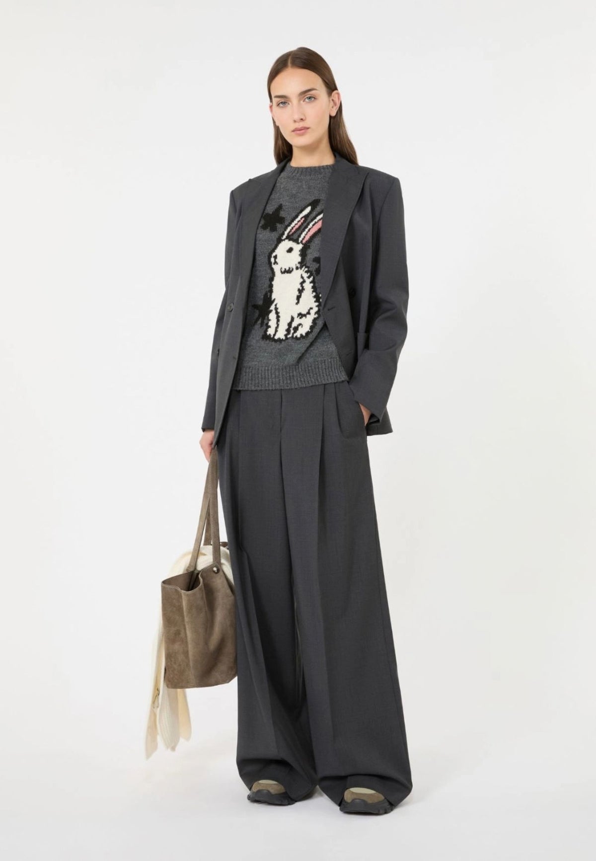 Weekend Max Mara - Maglia Girocollo in Misto Alpaca e Lana