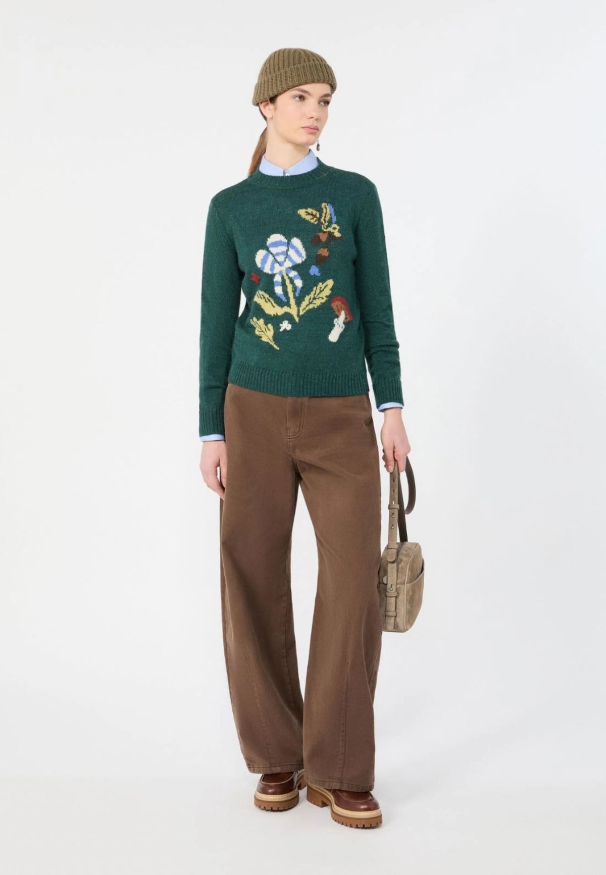 Weekend Max Mara - Maglia Girocollo in Misto Alpaca e Lana