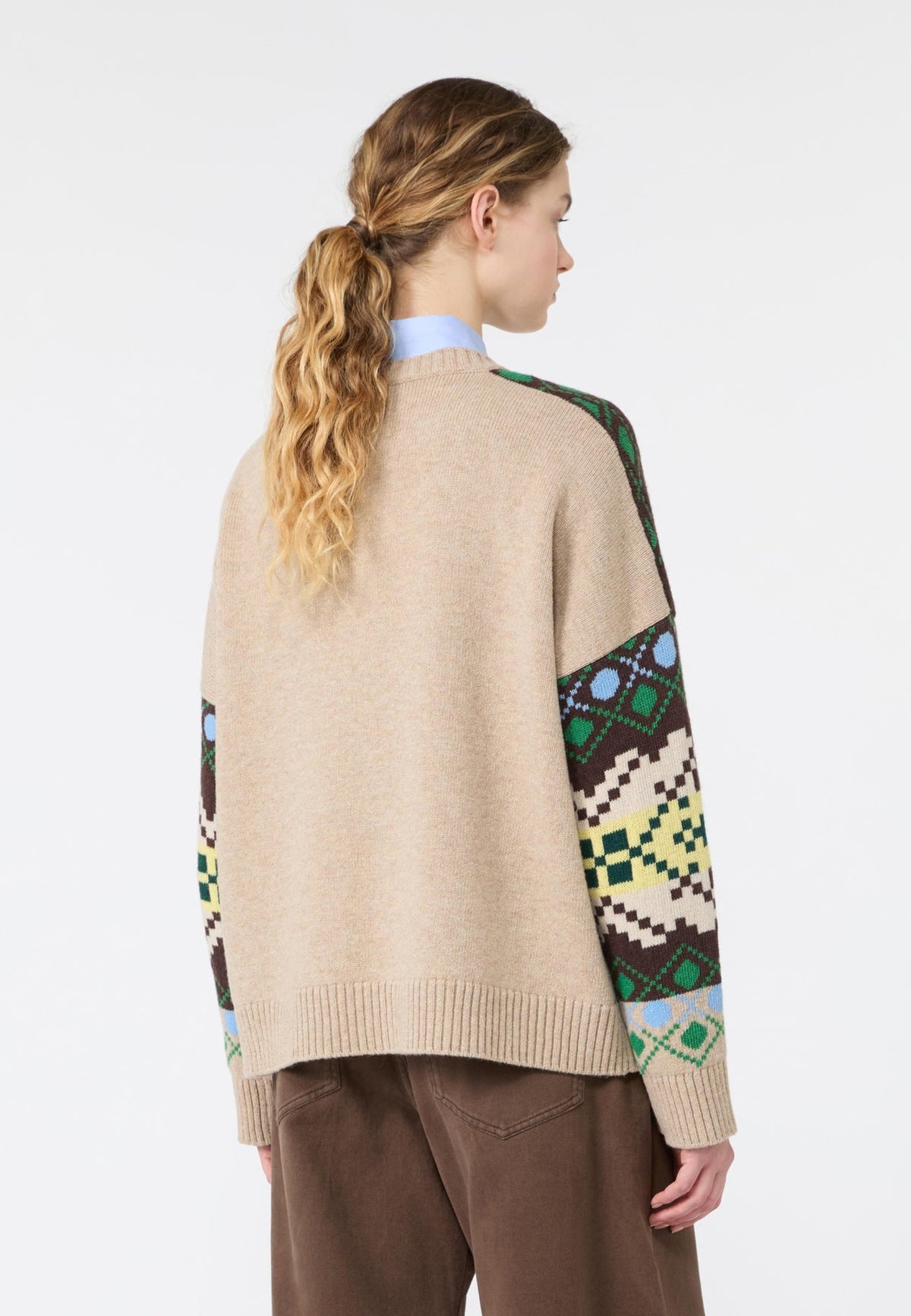 Weekend Max Mara - Maglia ampia in lana jacquard