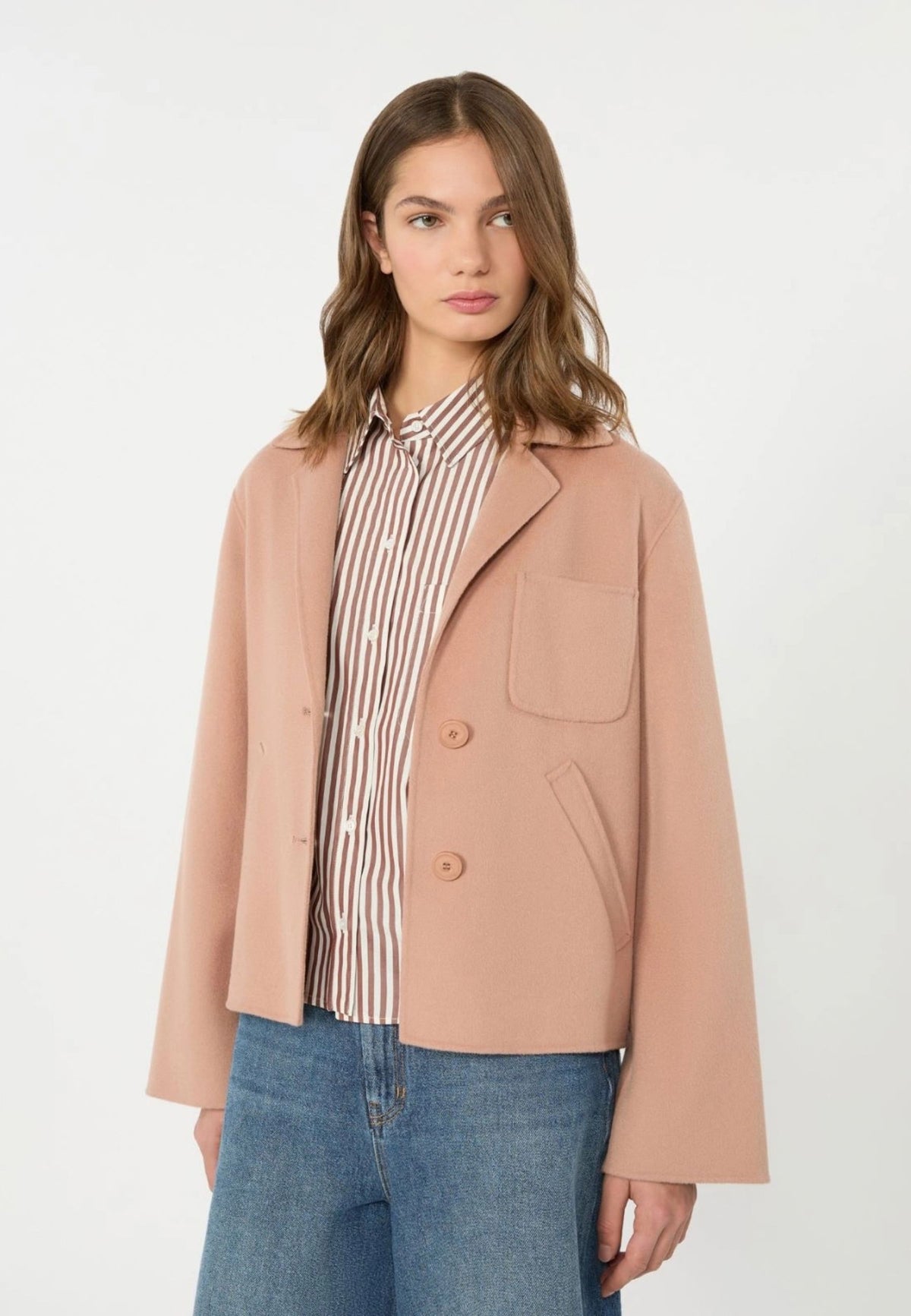 Weekend Max Mara - Giacca Cropped in Doppio Tessuto di Lana