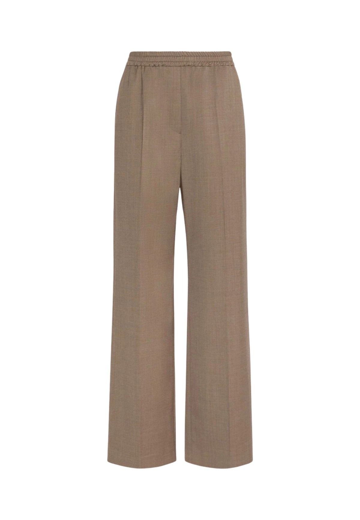 Weekend Max Mara - Pantalone Dritto in Batavia di Lana Stretch