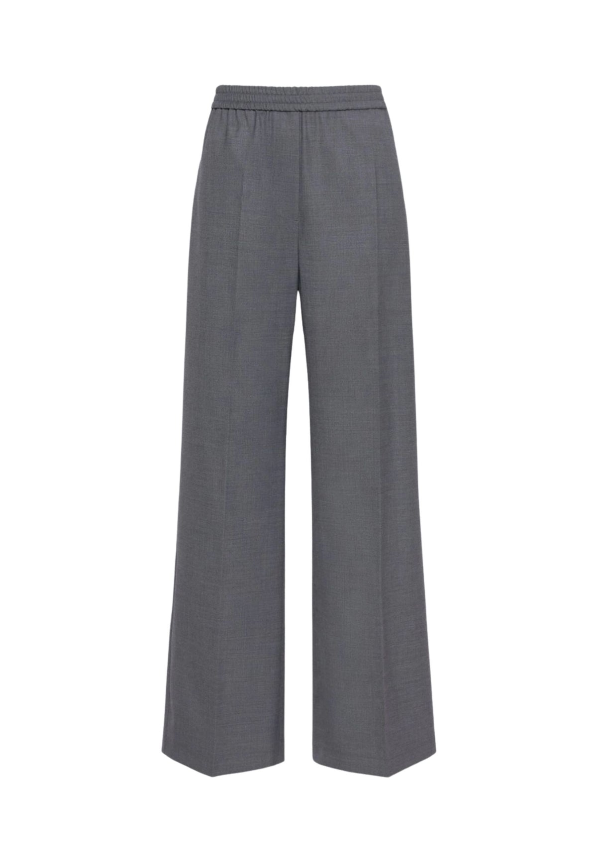Weekend Max Mara - Pantalone Dritto in Batavia di Lana Stretch