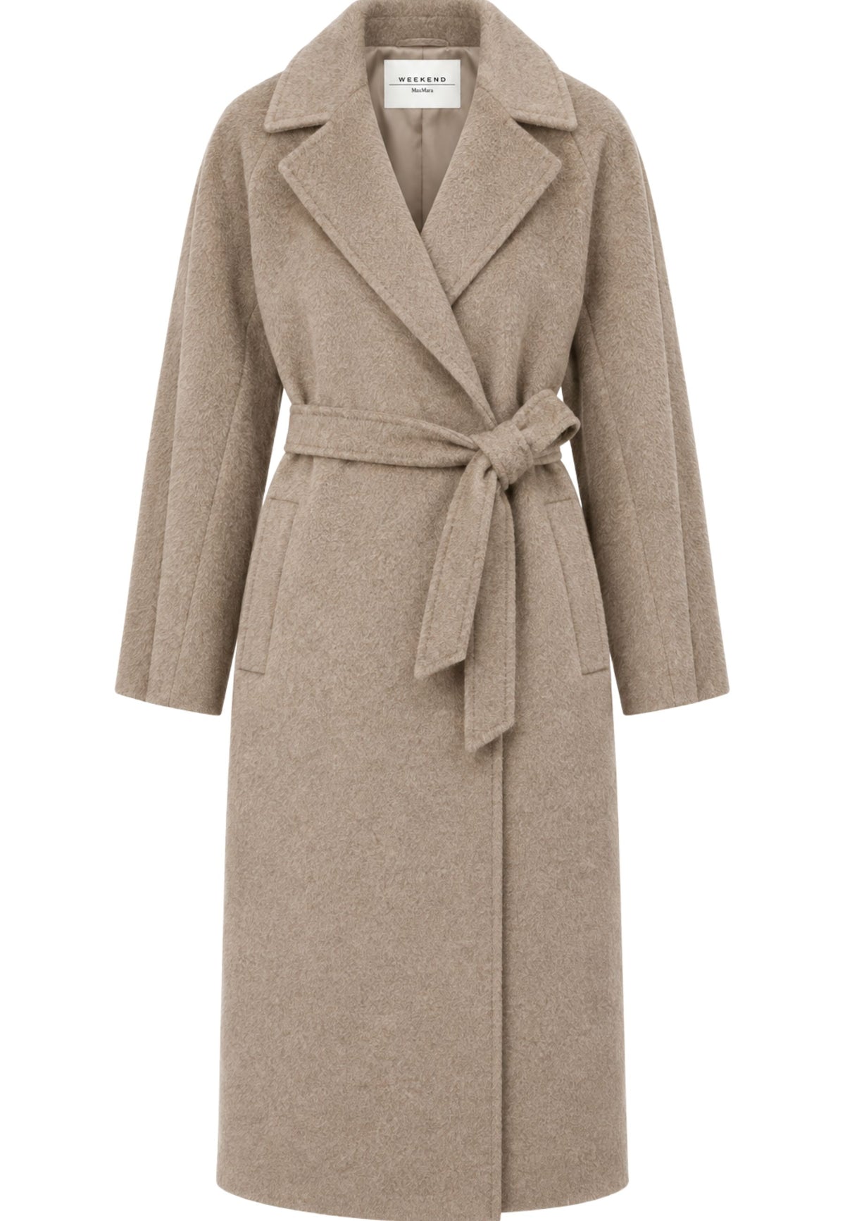 Weekend Max Mara - Cappotto Lungo in Pura Lana con Cintura
