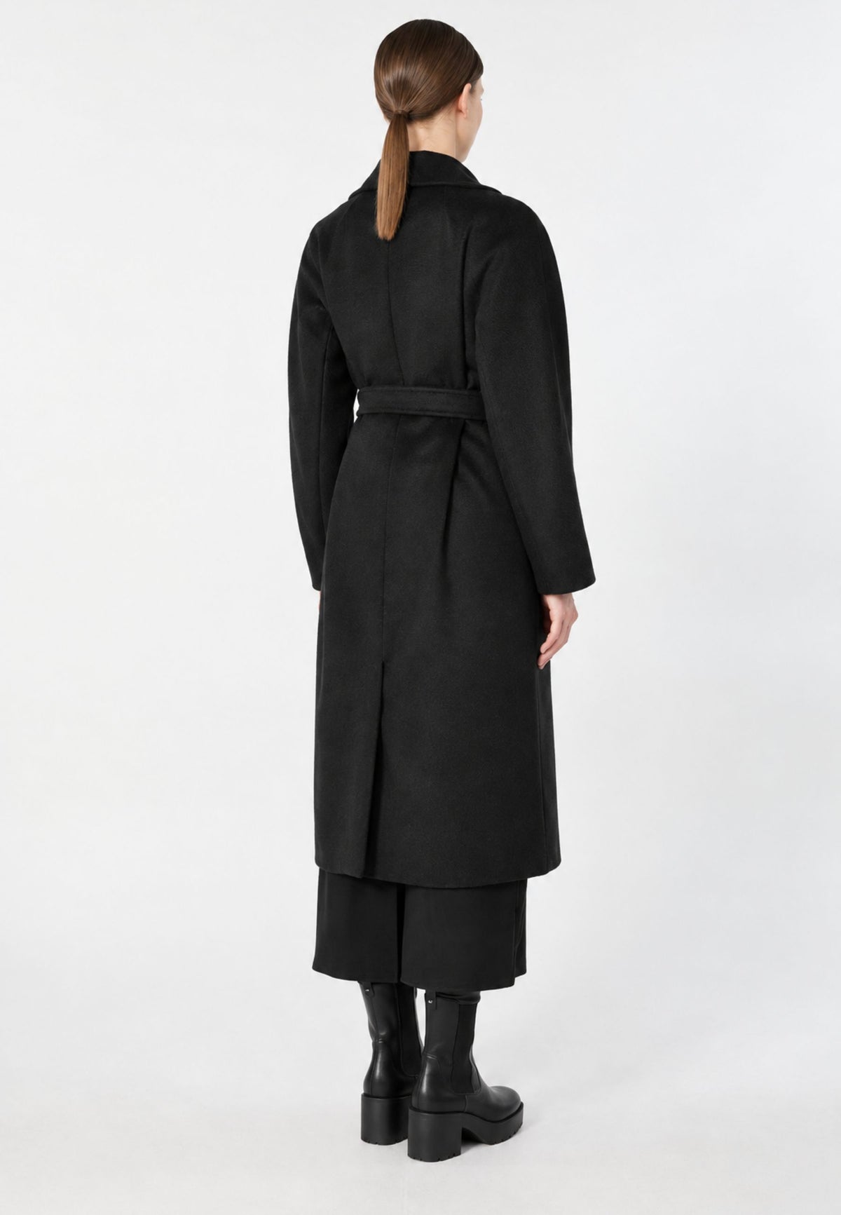 Weekend Max Mara - Cappotto Lungo in Pura Lana con Cintura