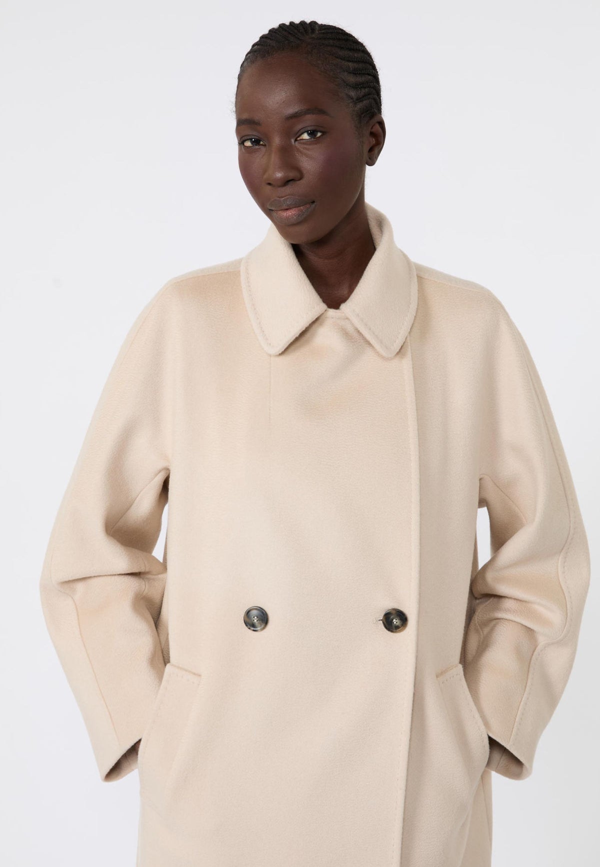 Weekend Max Mara - Cappotto Lungo in Pura Lana con Cintura