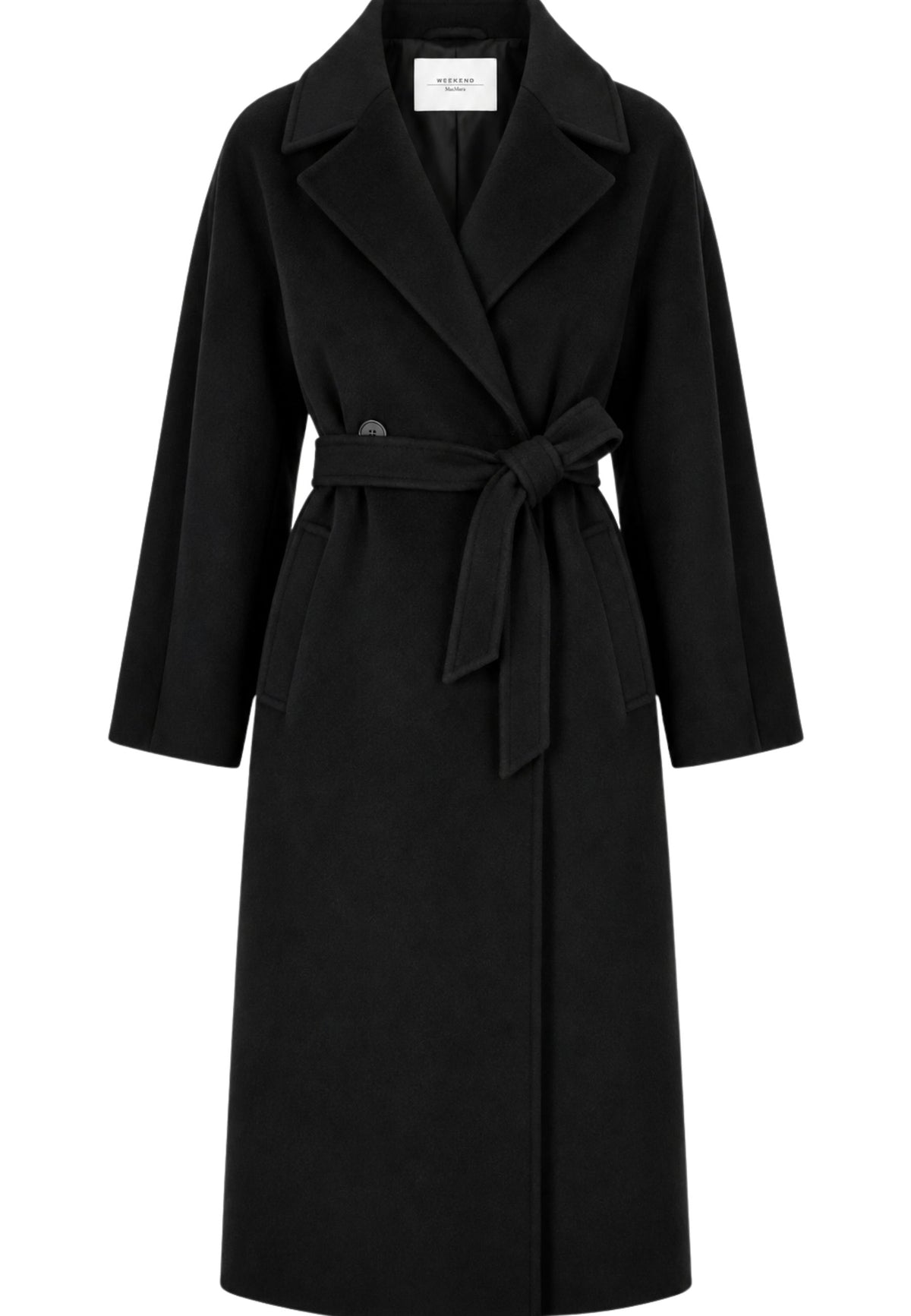 Weekend Max Mara - Cappotto Lungo in Pura Lana con Cintura
