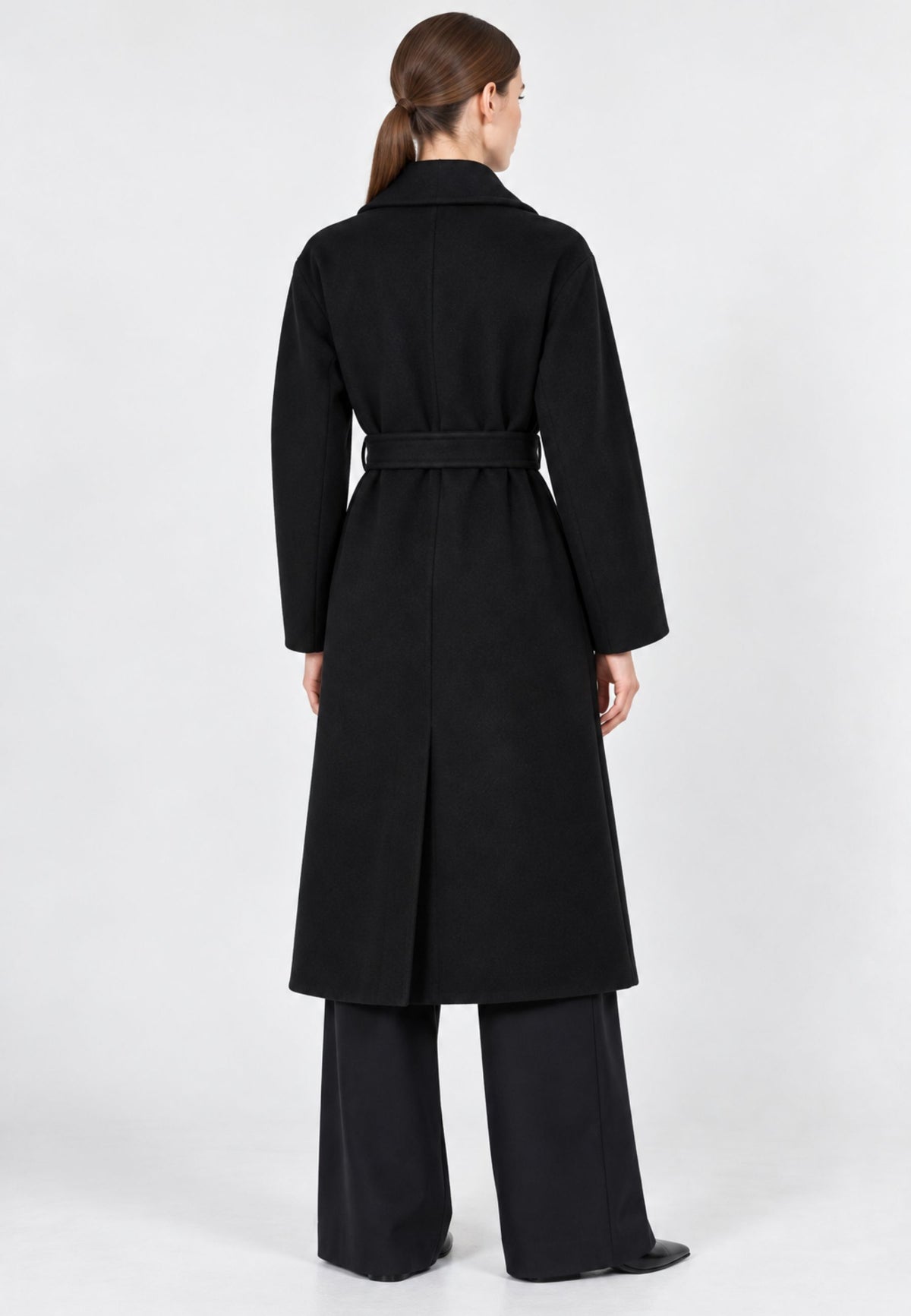 Weekend Max Mara - Cappotto Lungo in Lana, Alpaca e Mohair con Cintura