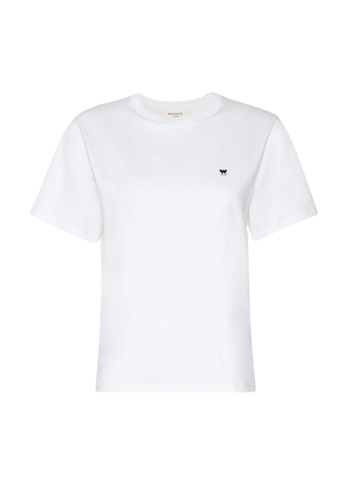 Weekend Max Mara - T-shirt in Cotone con Logo Farfalla