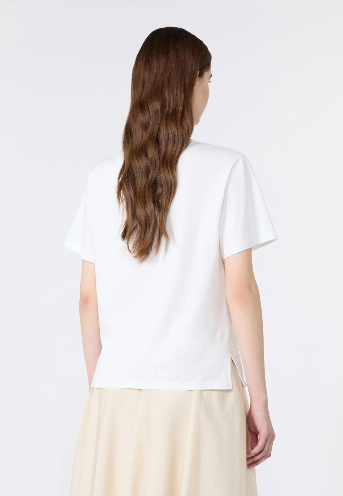 Weekend Max Mara - T-shirt in Cotone con Logo Farfalla