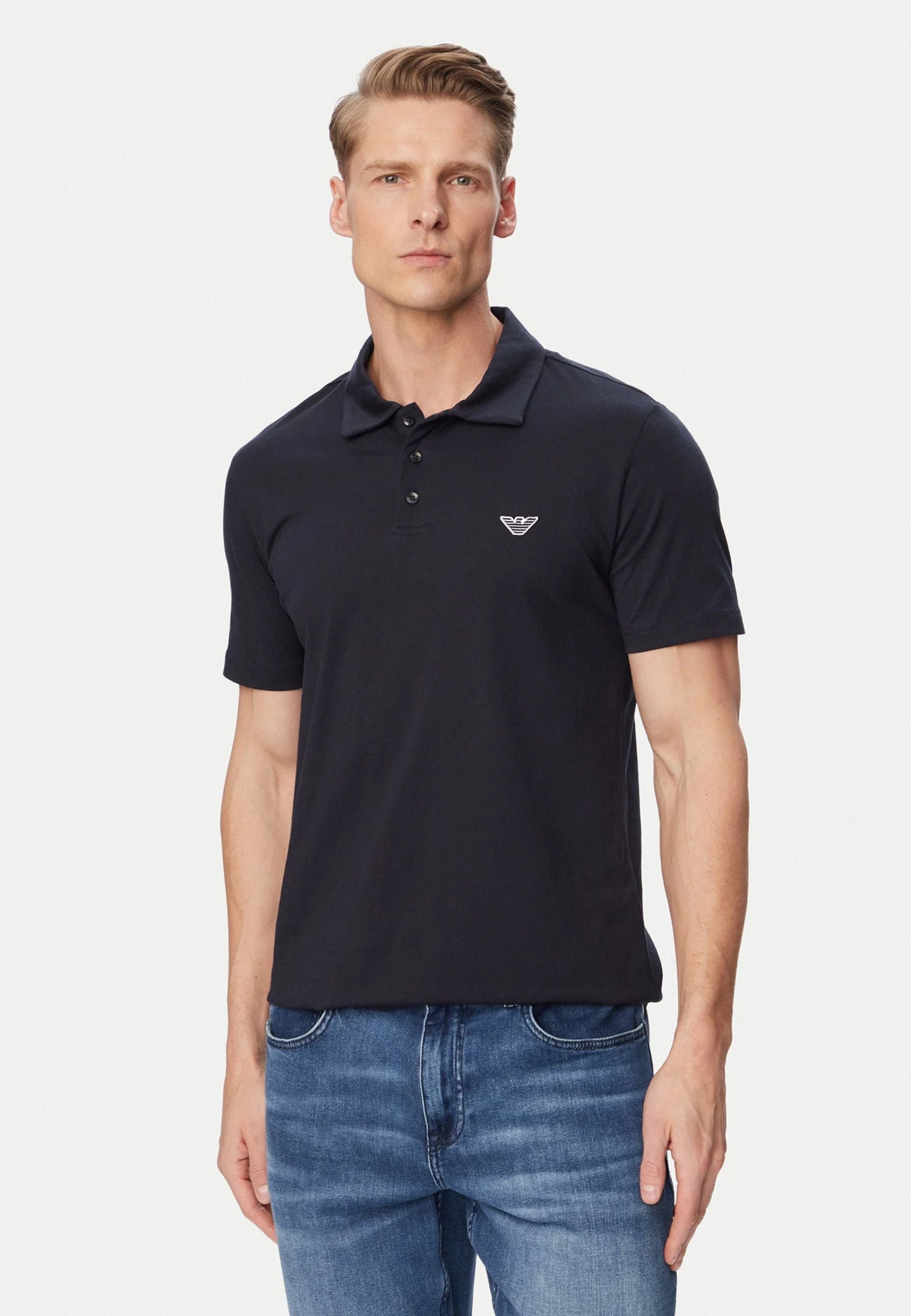 Emporio Armani – Poloshirt aus reiner Baumwolle