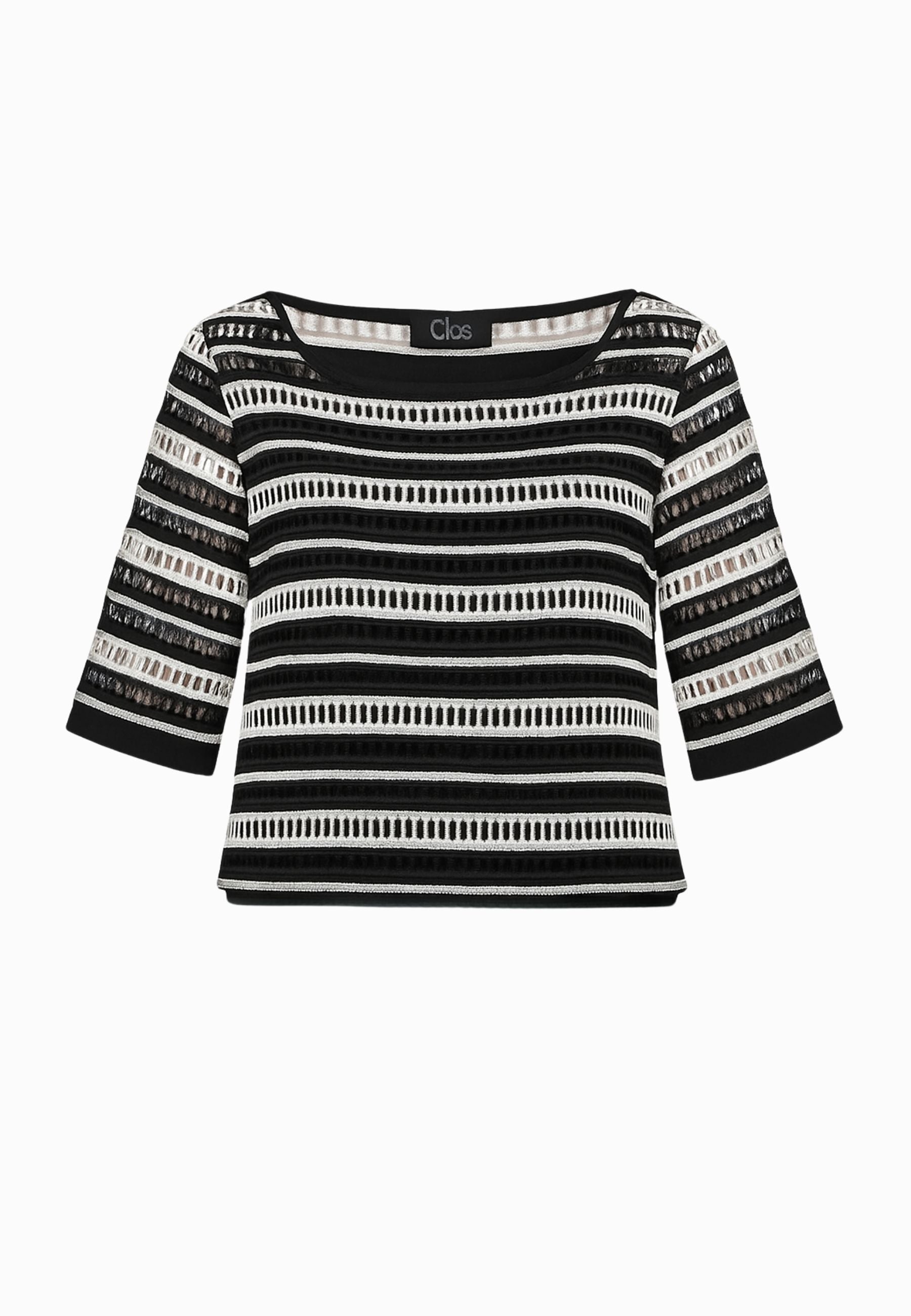 Blusa traforata con top