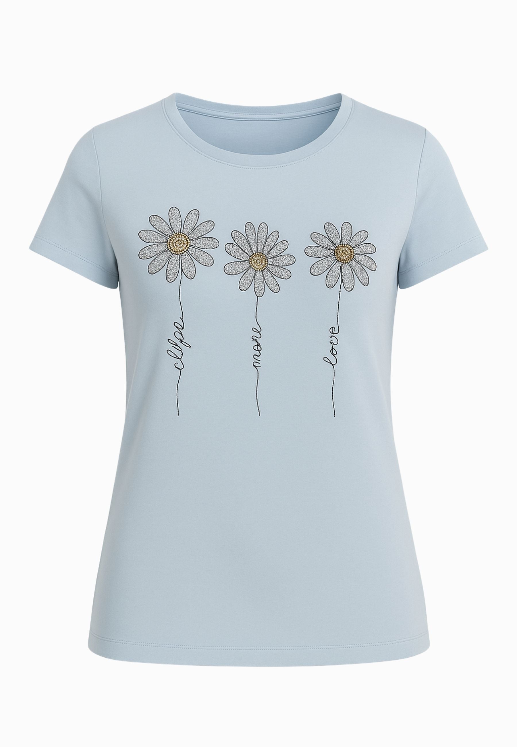 T-shirt con brillantini